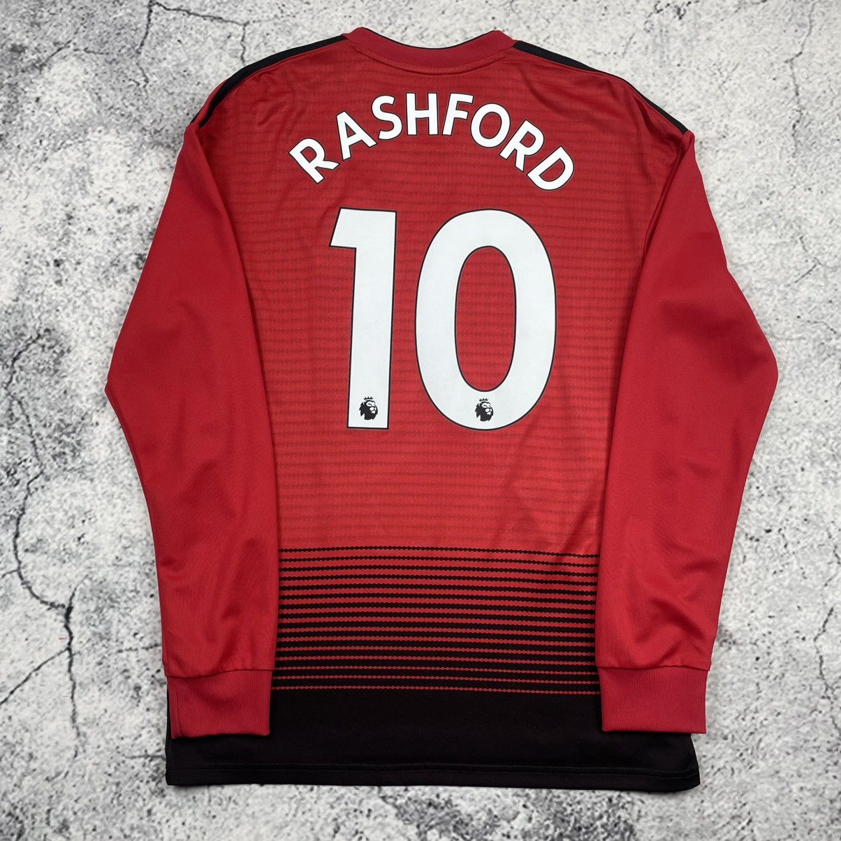 Adidas Adidas M Manchester UTD Long Sleeve Jersey #10 Rashford eg Size US M / EU 48-50 / 2 - 1 Thumbnail