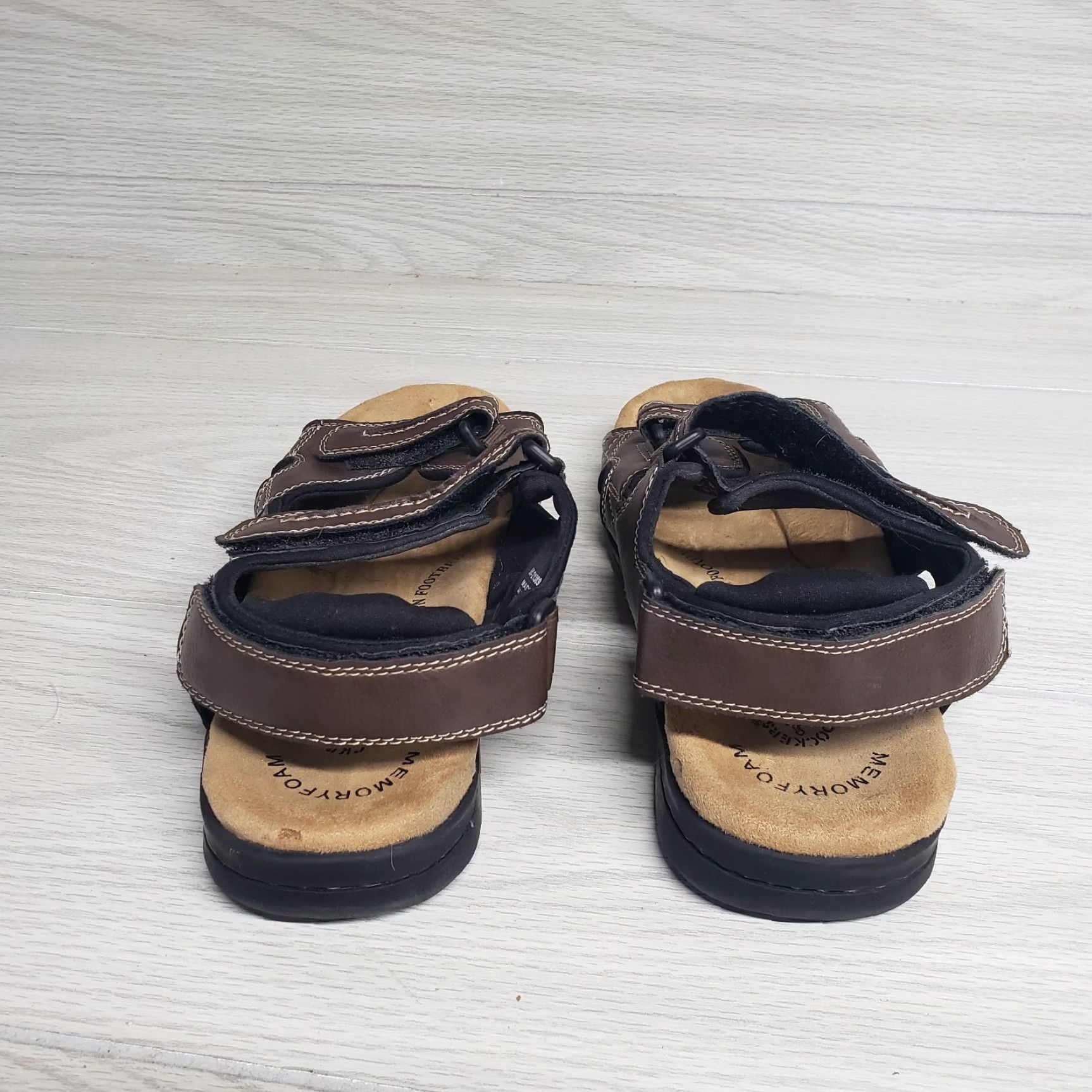 Dockers DOCKERS Sport Sandals Adjustable Strap Hook & Loop Fusion Footbed Adult Men US 8 Brown 8 Soccer Footwear Mens Size ONE SIZE - 4 Thumbnail