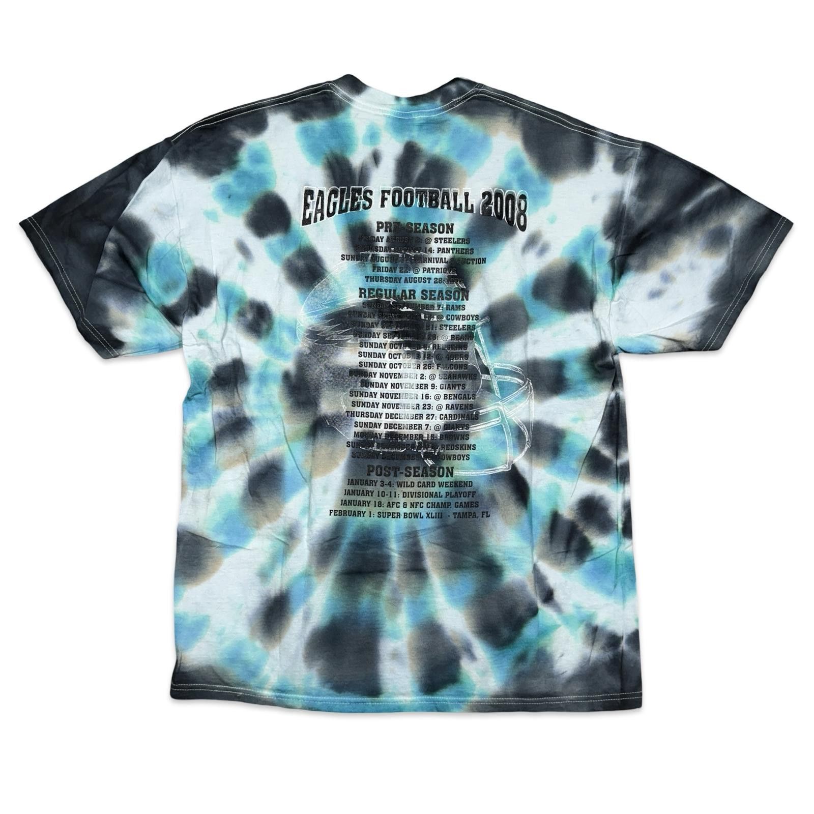 Russell Athletic 2008 Philadelphia Eagles Tie-Dye Russell T-Shirt Size US XL / EU 56 / 4 - 2 Thumbnail