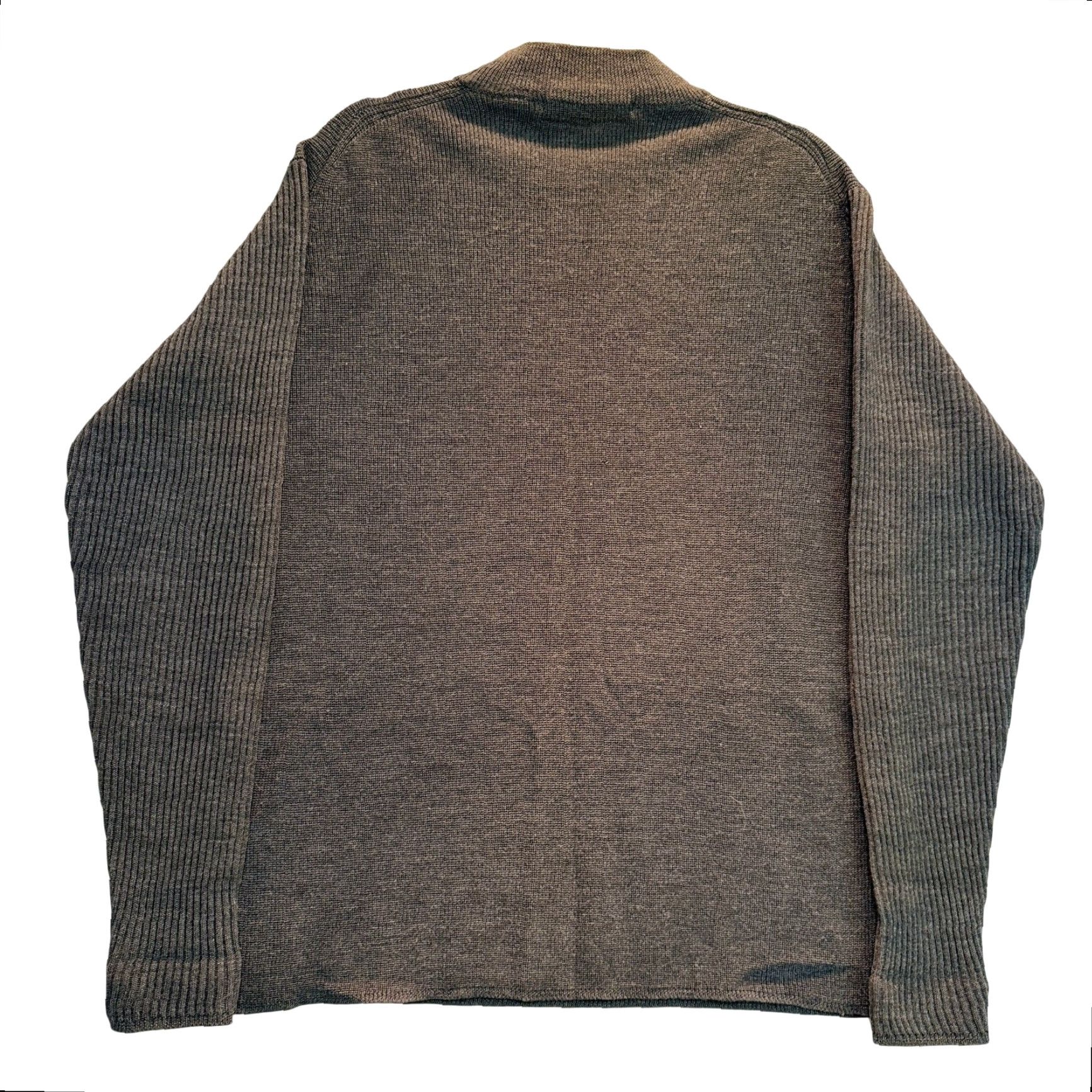 Perry Ellis VINTAGE Perry Ellis Sweater Mens M Gray Wool Blend Mock Neck Hong Kong 90s Size US M / EU 48-50 / 2 - 2 Thumbnail