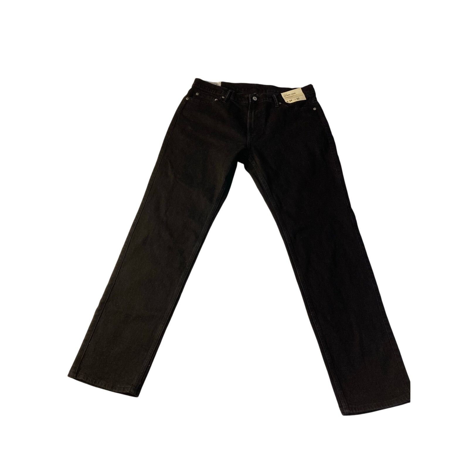 Abercrombie & Fitch Abercrombie & Fitch Mens Skinny Jean 34x32 Black Classic NWT Size US 34 / EU 50 - 1 Thumbnail