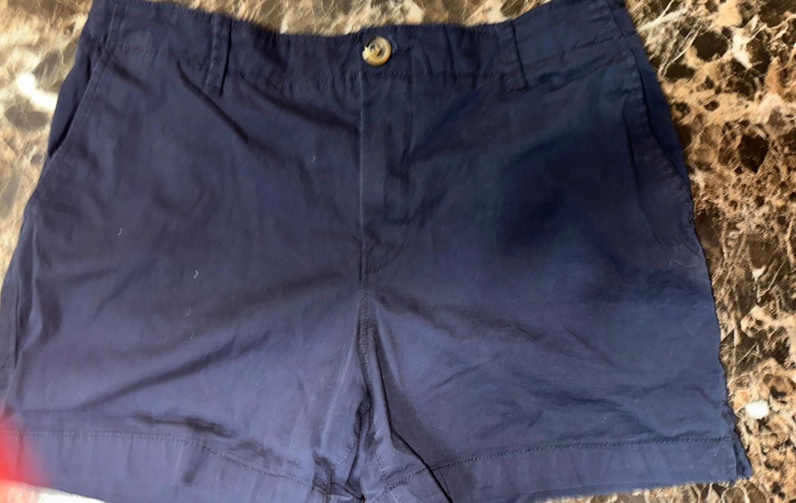 H&M H&M Navy Blue Chino Shorts Size 10 Cotton Size 32" / US 10 / IT 46 - 2 Thumbnail