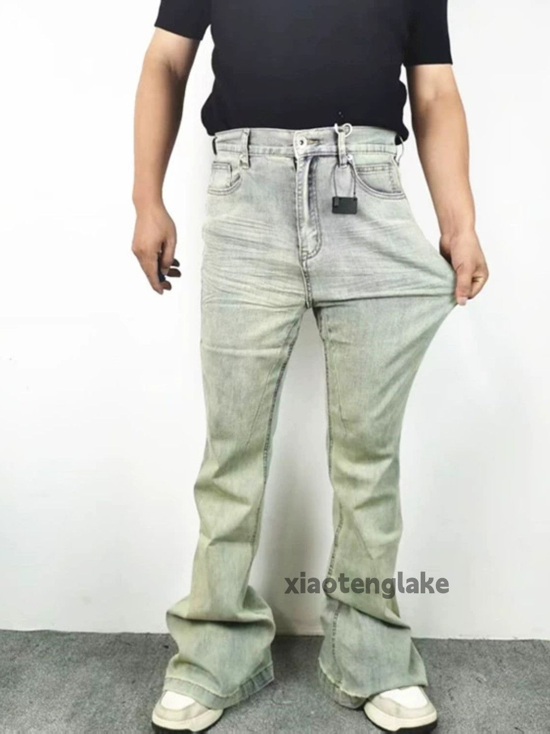 Jean ltx vintage washed faded punk grunge stain yuppie jeans Size US 30 / EU 46 - 4 Thumbnail