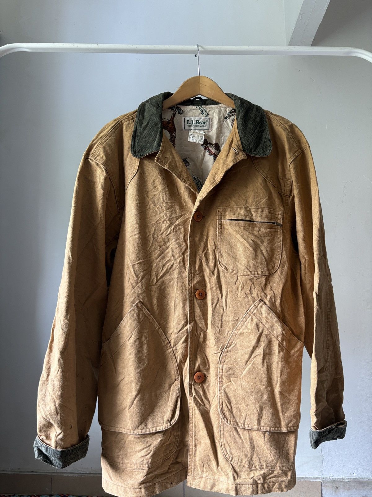 L.L. Bean Vintage LL Bean Hunting Jacket Duck Canvas Size US L / EU 52-54 / 3 - 3 Thumbnail