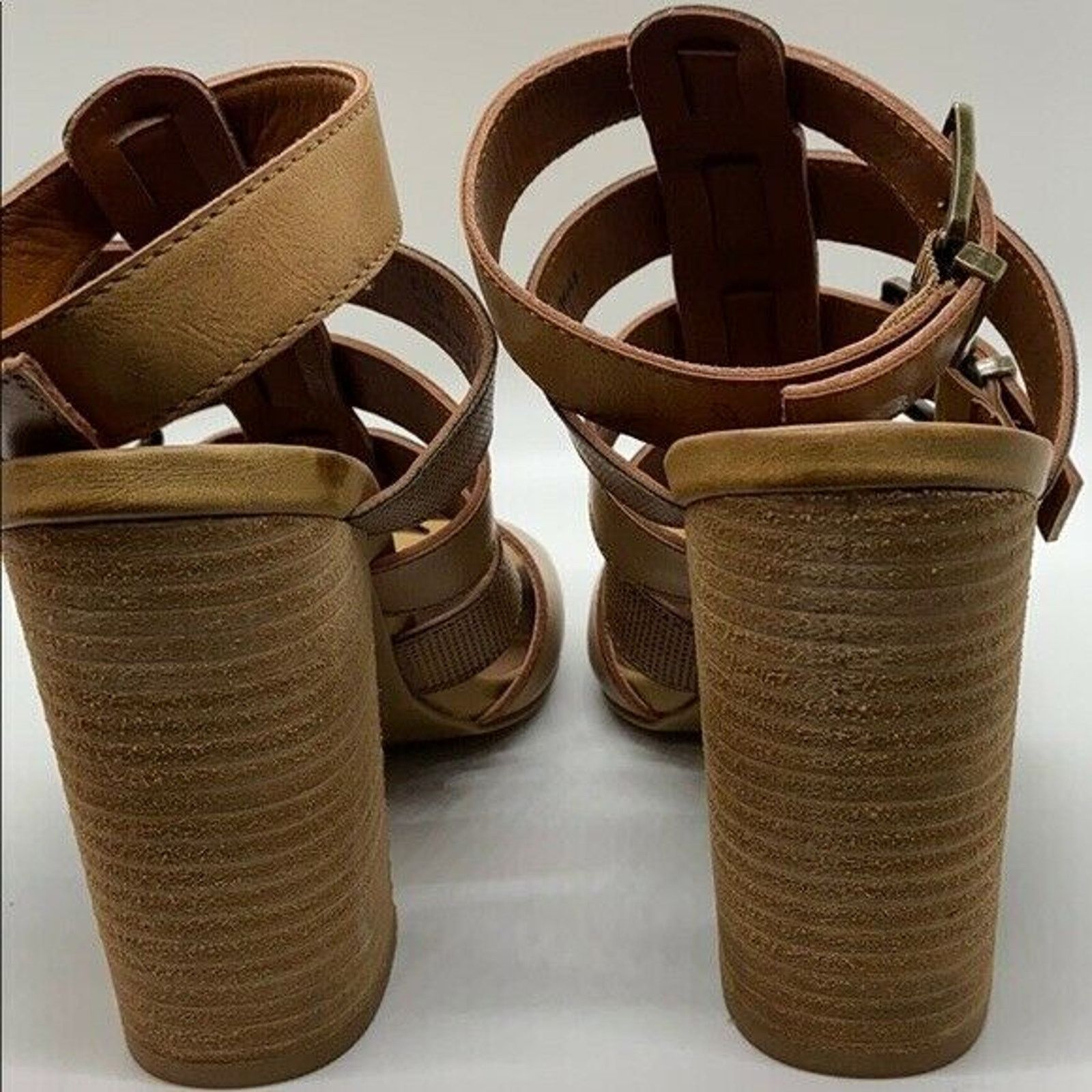 The Unbranded Brand Dolce by Mojo Moxy Caged Sandals Womens Sz 6.5 Stacked Heel Size US 6.5 / IT 36.5 - 9 Thumbnail