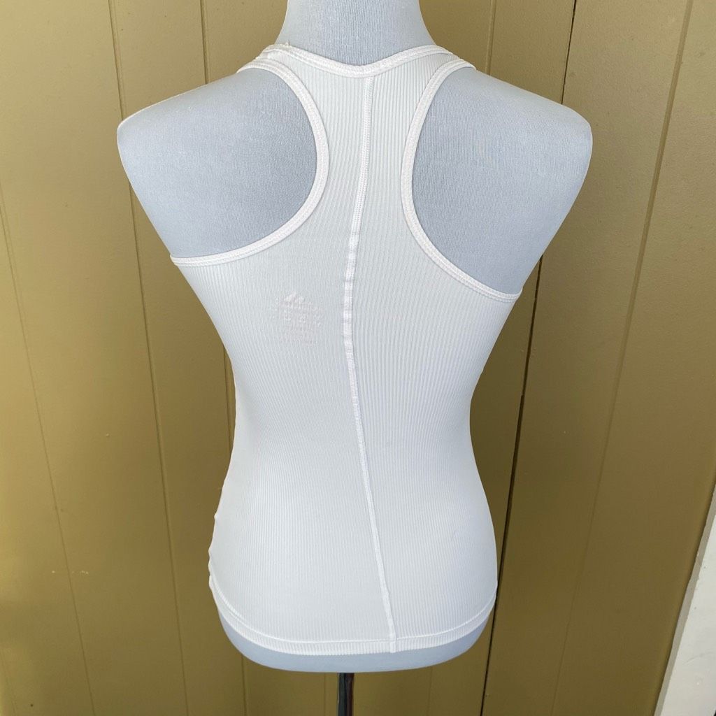 Adidas Adidas women XS racerback ribbed tank top white Size XS / US 0-2 / IT 36-38 - 8 Thumbnail