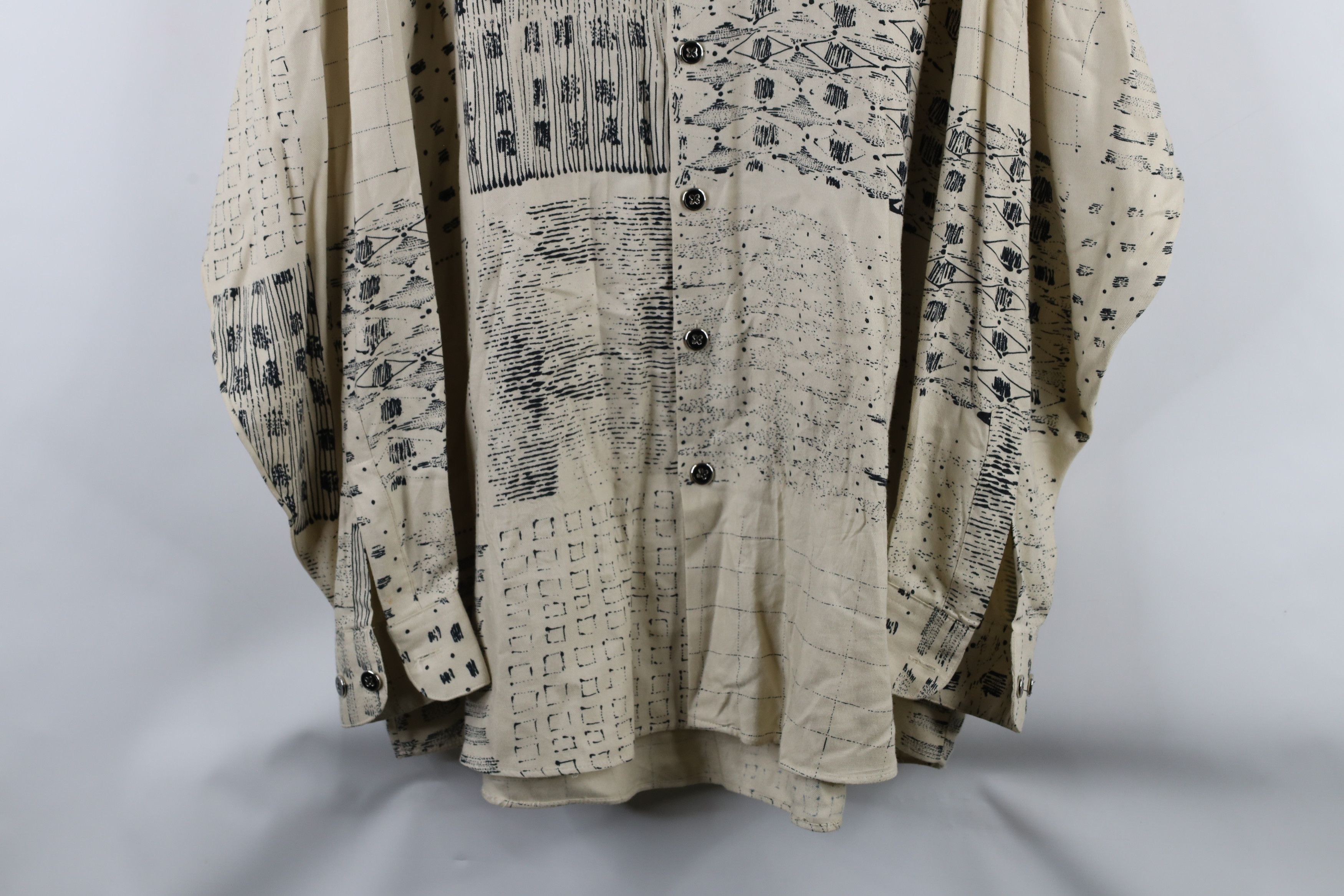 Vintage Vintage 90s Streetwear Baggy Fit Collared Button Shirt Size US XL / EU 56 / 4 - 3 Thumbnail