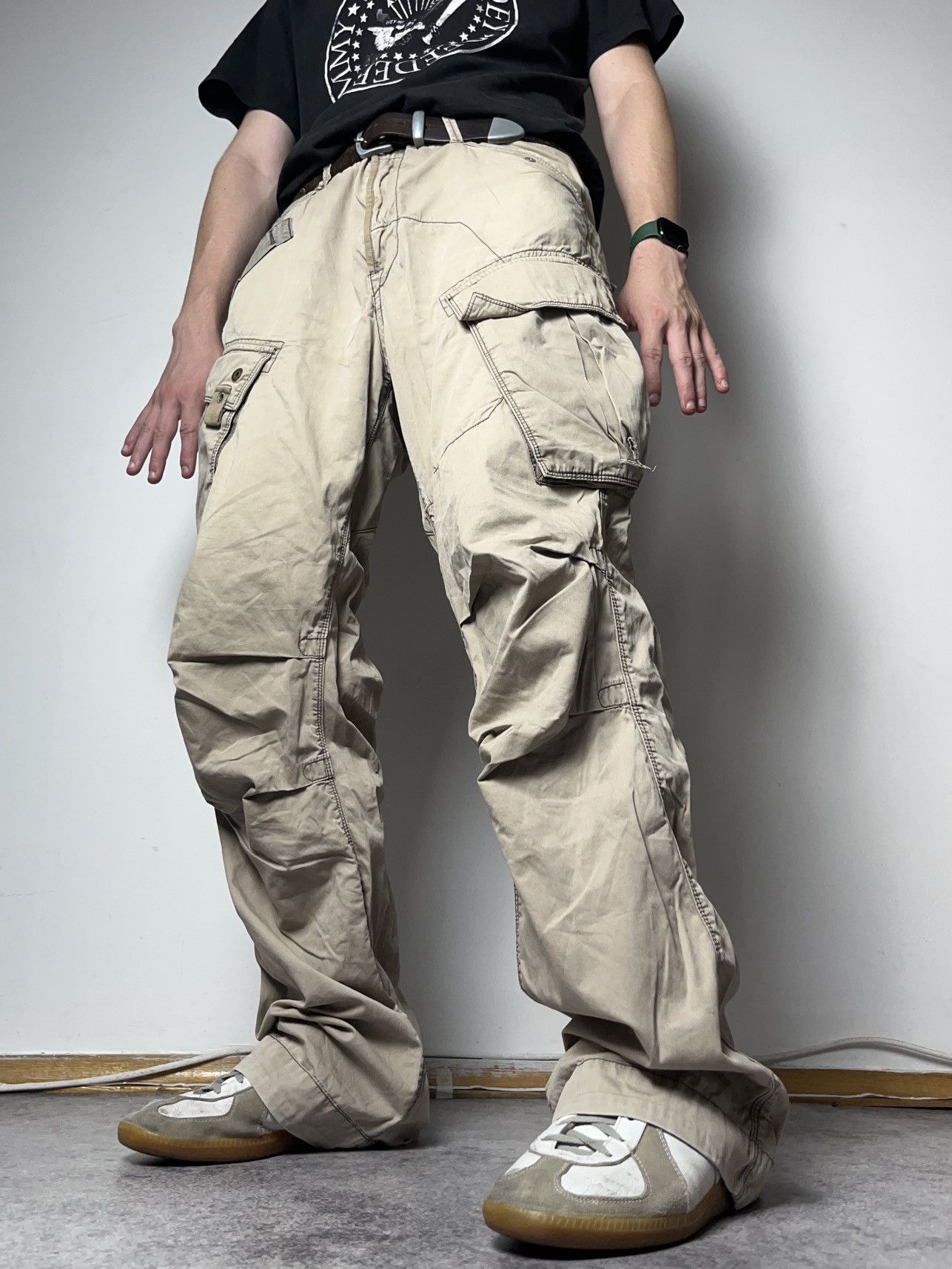 G-Star 🔥90'S G STAR RAW MULTIPOCKET MILITARY CARGO PANTS Size US 34 / EU 50 - 8 Thumbnail