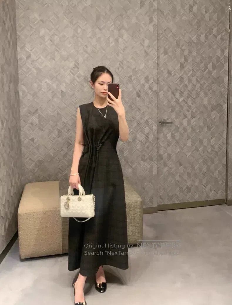 Dior Dior Black plaid long skirt Size XS / US 0-2 / IT 36-38 - 5 Thumbnail