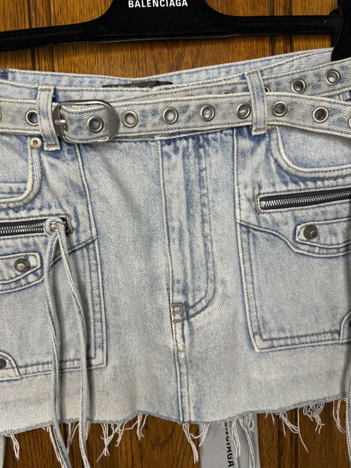 Balenciaga $4k+ FW23 Balenciaga demna studded Cagole skirt Demna grail Size US 30 / EU 46 - 10 Thumbnail