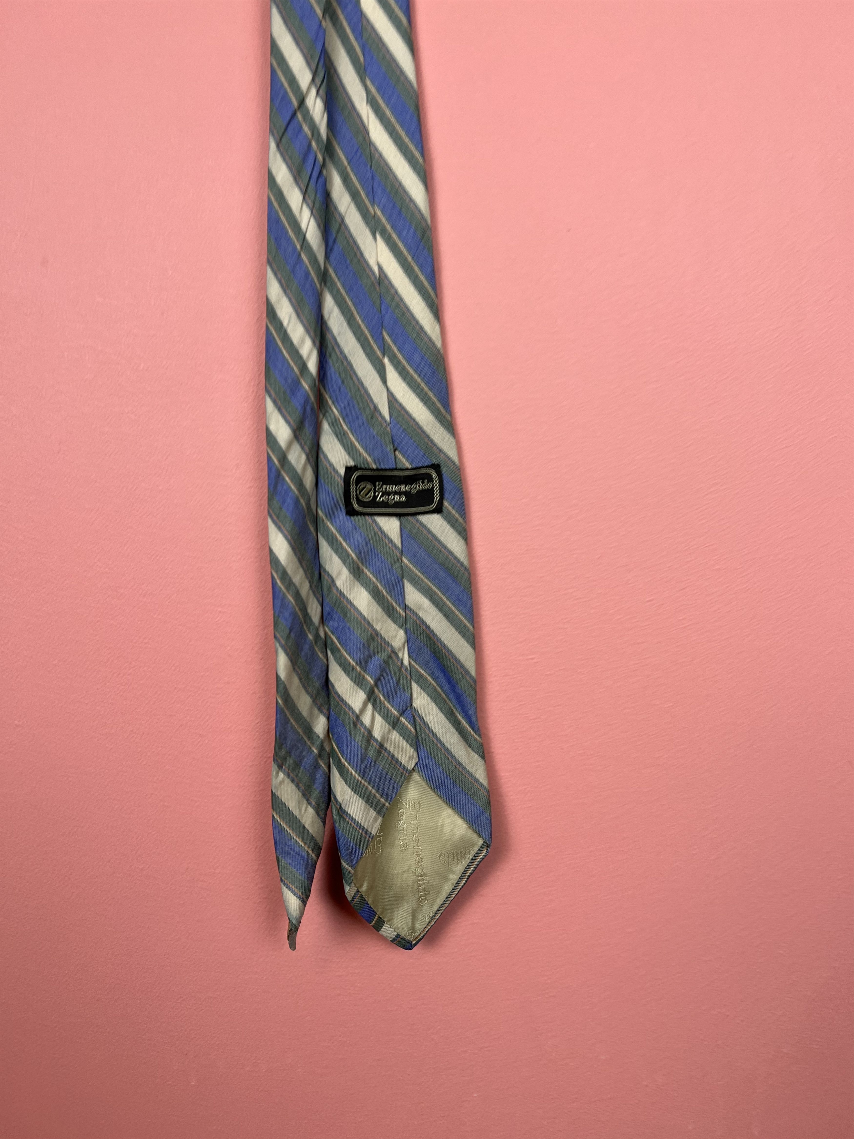 Ermenegildo Zegna Zegna Ermenegildo striped silk tie vintage luxury Size ONE SIZE - 5 Thumbnail