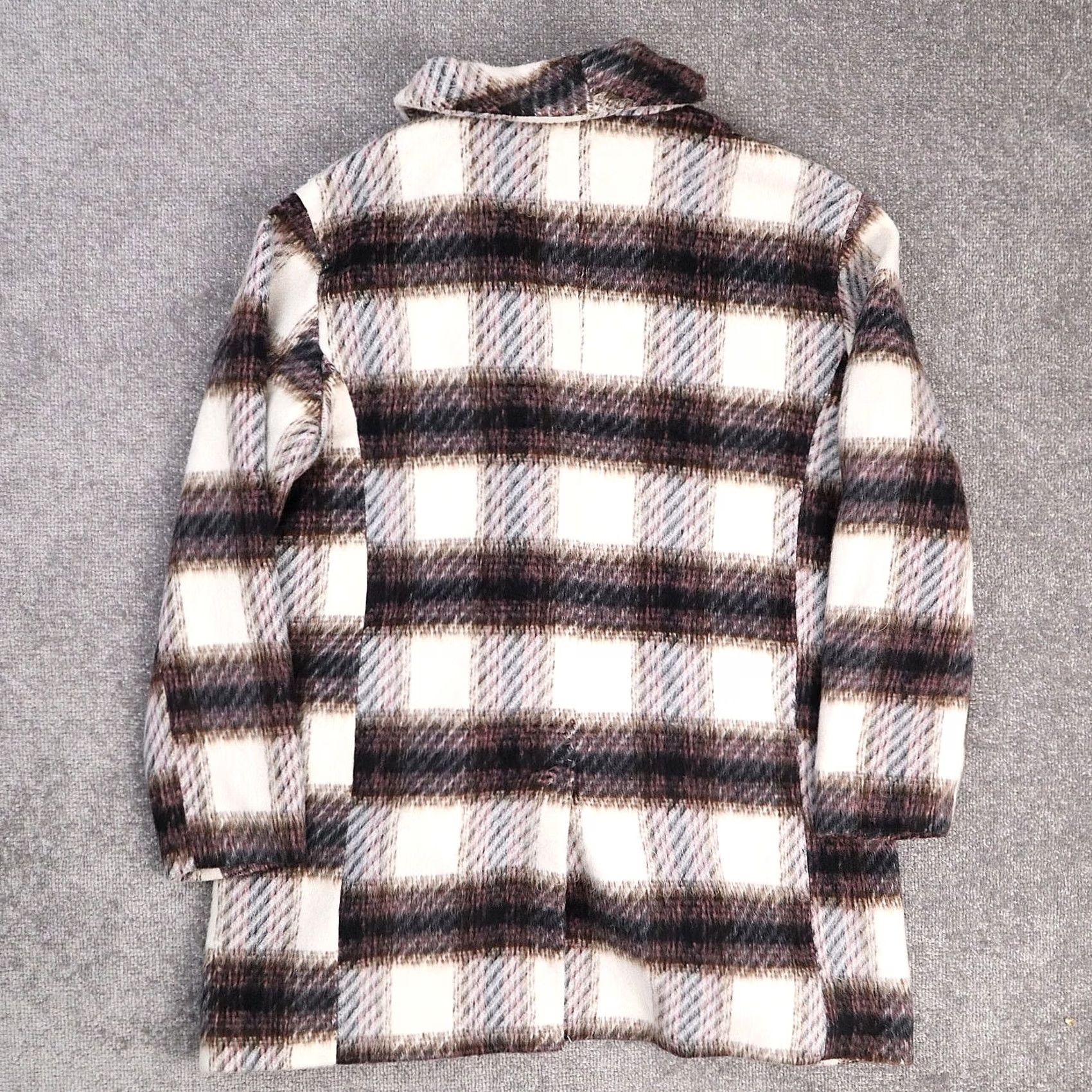 Anthropologie Anthropologie Avec Les Filles L Multicolor Plaid Double Breasted Coat Button Lined Casual Fall Winter Women Size L / US 10 / IT 46 - 3 Thumbnail