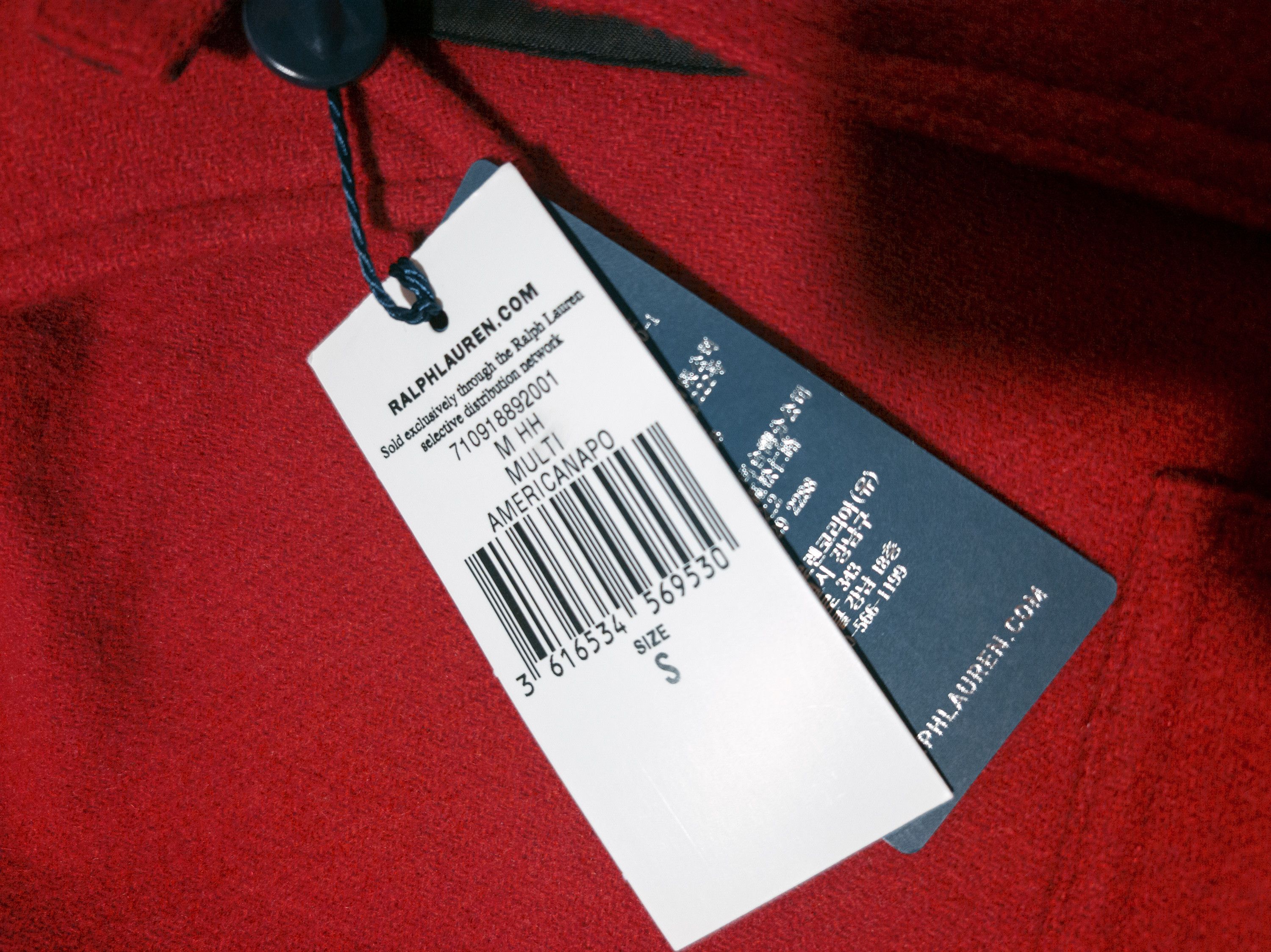Polo Ralph Lauren MSRP~350€ Overshirt Wool Tweed + Leather, Mounties Style Red Size US S / EU 44-46 / 1 - 16 Thumbnail