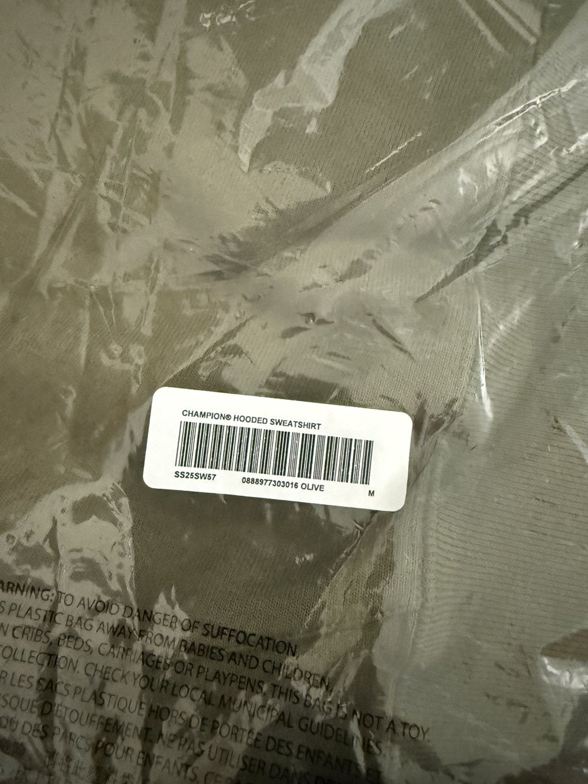 Champion × Supreme Supreme Champion Hooded Sweatshirt Hoodie SS25 Olive Size M Size US M / EU 48-50 / 2 - 3 Thumbnail