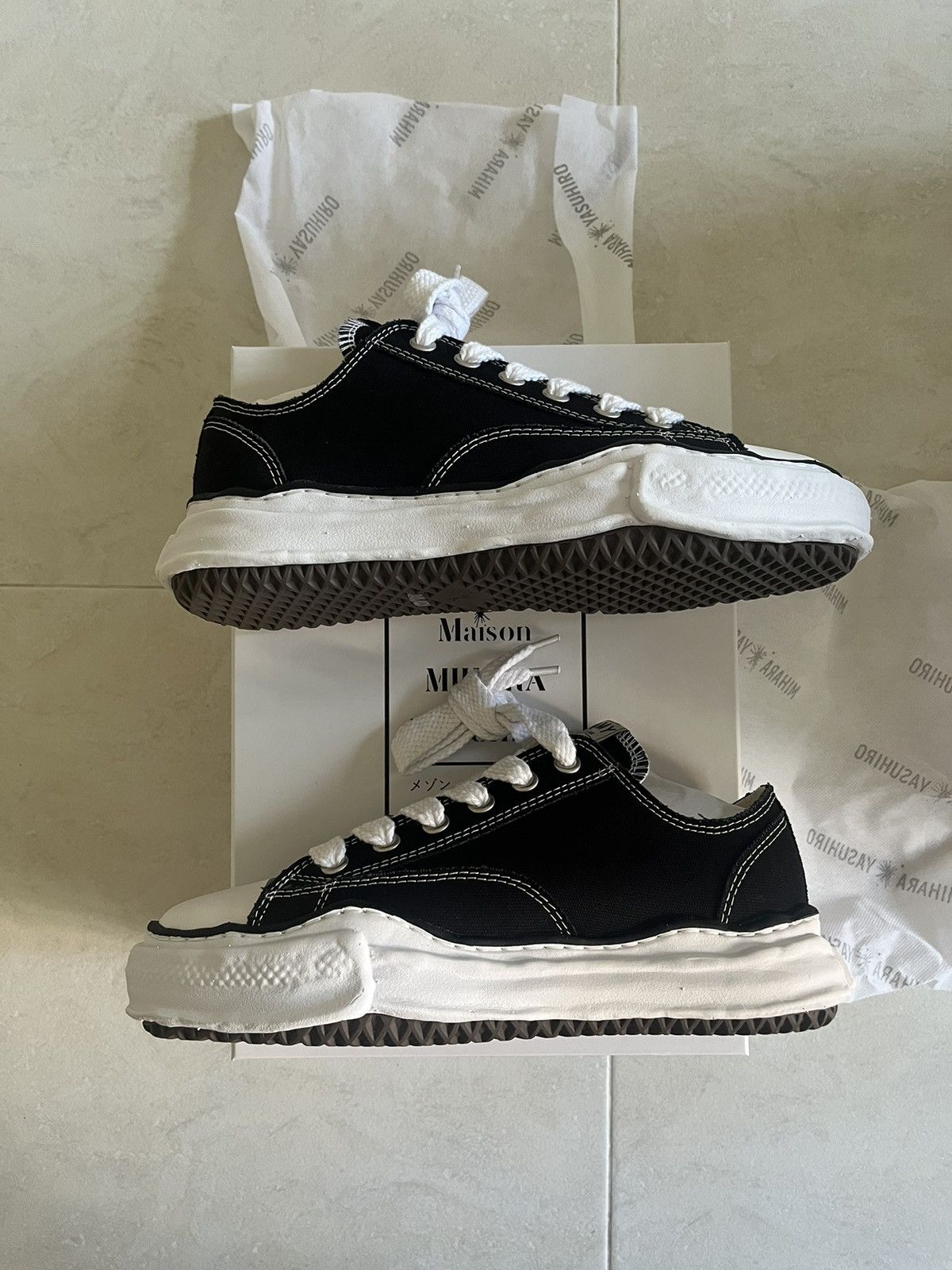 Maison MIHARA YASUHIRO Madison Mihara Yasuhiro Peterson OG Sole Canvas Low Size US 9 / EU 42 - 4 Thumbnail