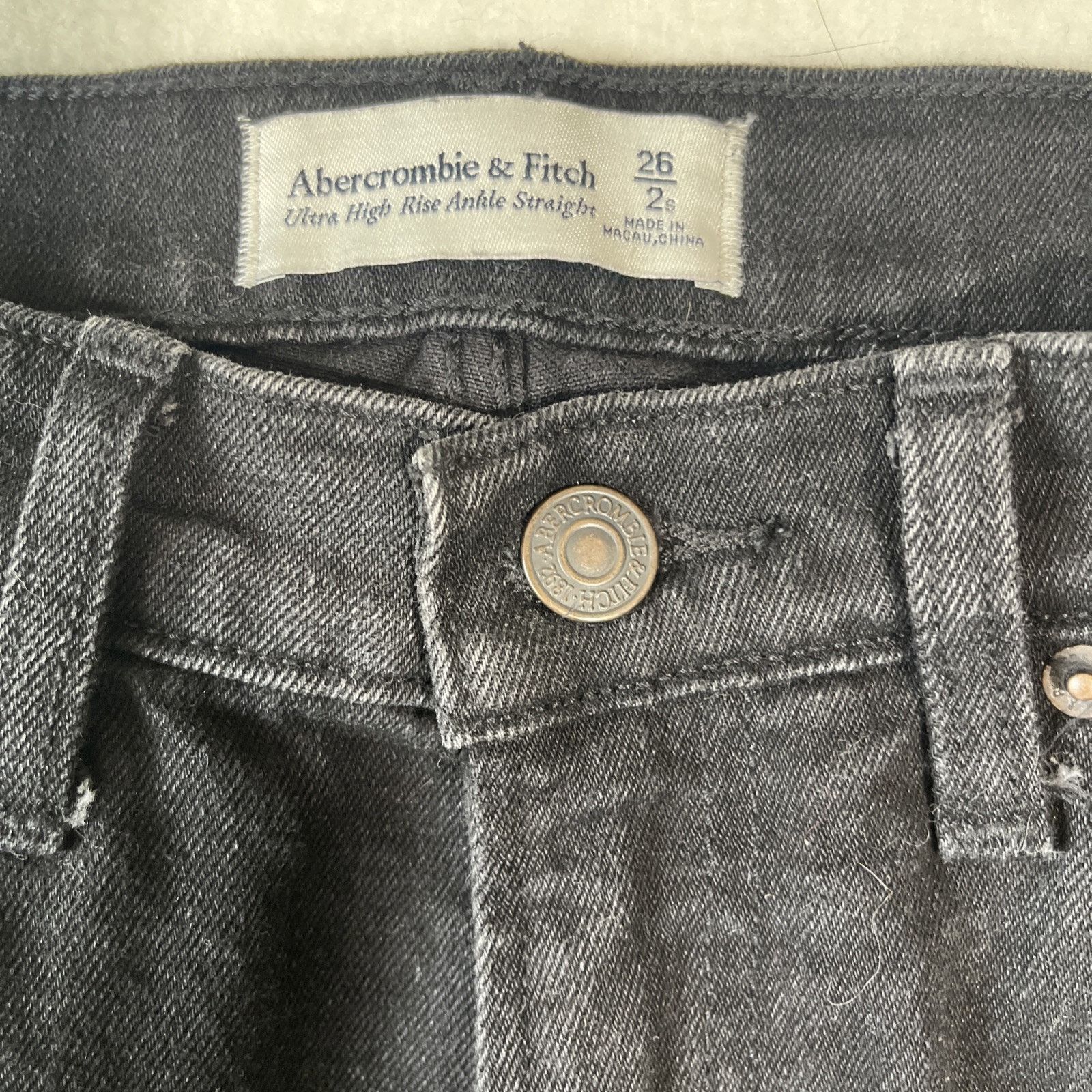 Abercrombie & Fitch Abercrombie Fitch Women Super Skinny Ankle High Rise Rippe 2 Size 26" / US 2 / IT 38 - 2 Thumbnail