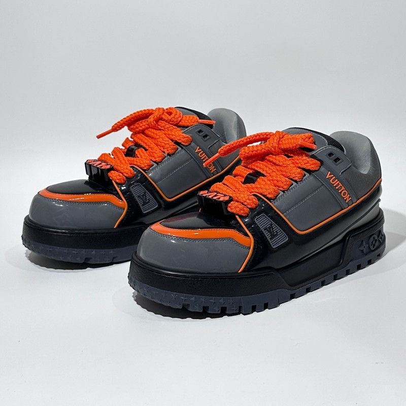 Louis Vuitton Louis Vuitton Trainer Maxi Lowtop Sneakers in Gray 0079 Size US 9.5 / EU 42-43 - 1 Thumbnail