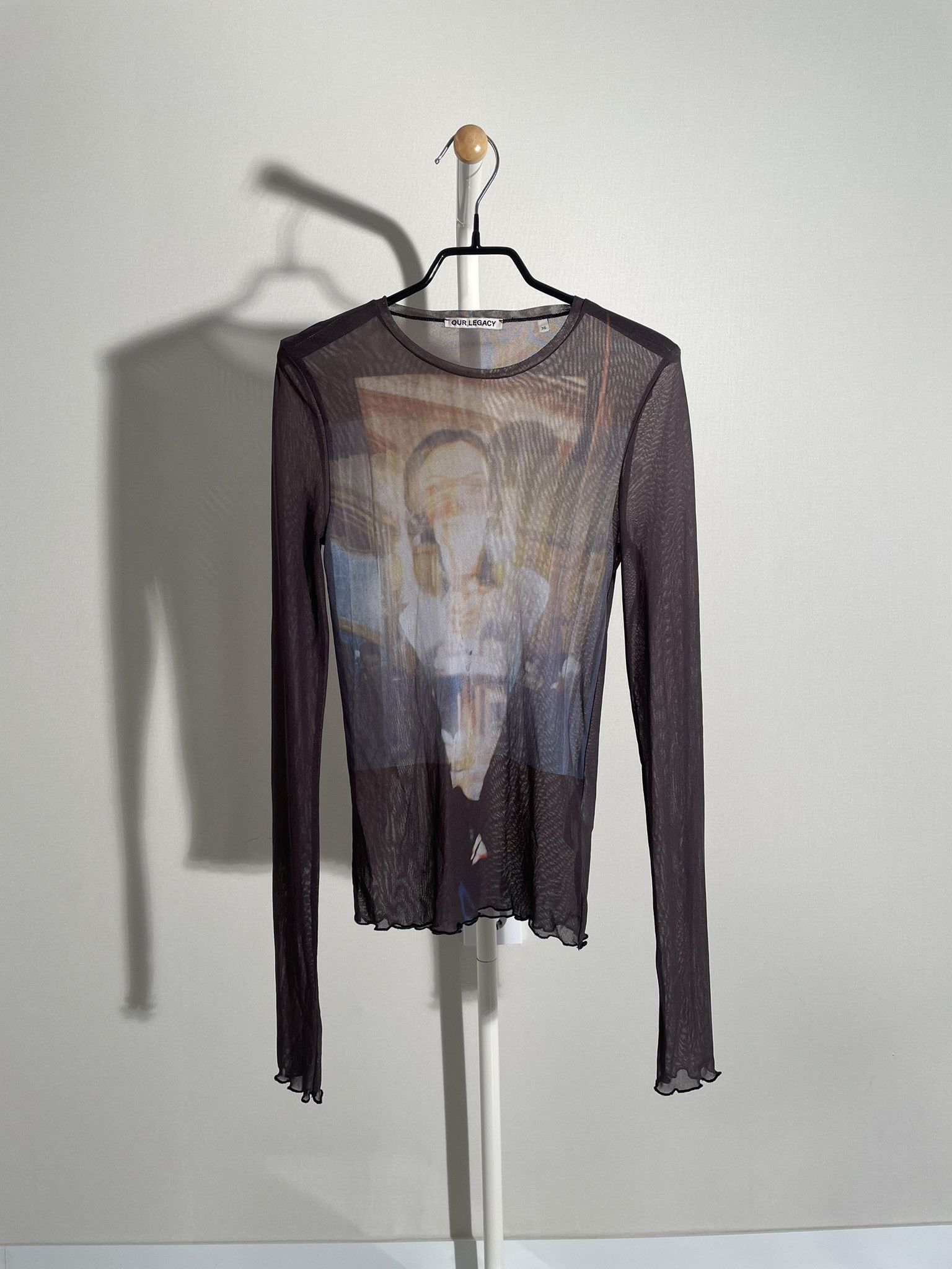 image of Our Legacy See-Through Long-Sleeve in Black, Women's (Size Large)