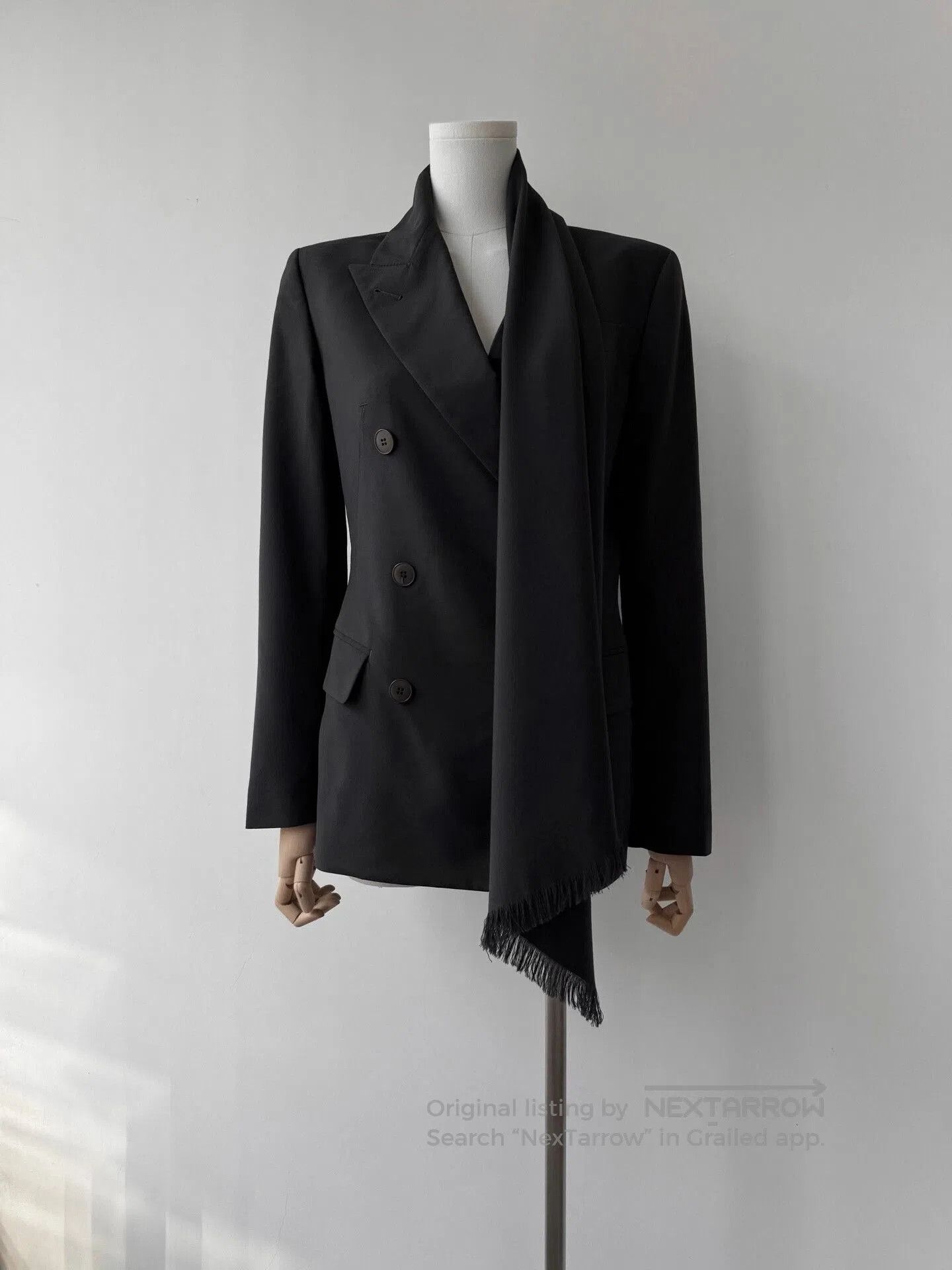 Jean Paul Gaultier Jean Paul Gaultier Black Wool Blazer. Size S / US 4 / IT 40 - 3 Thumbnail