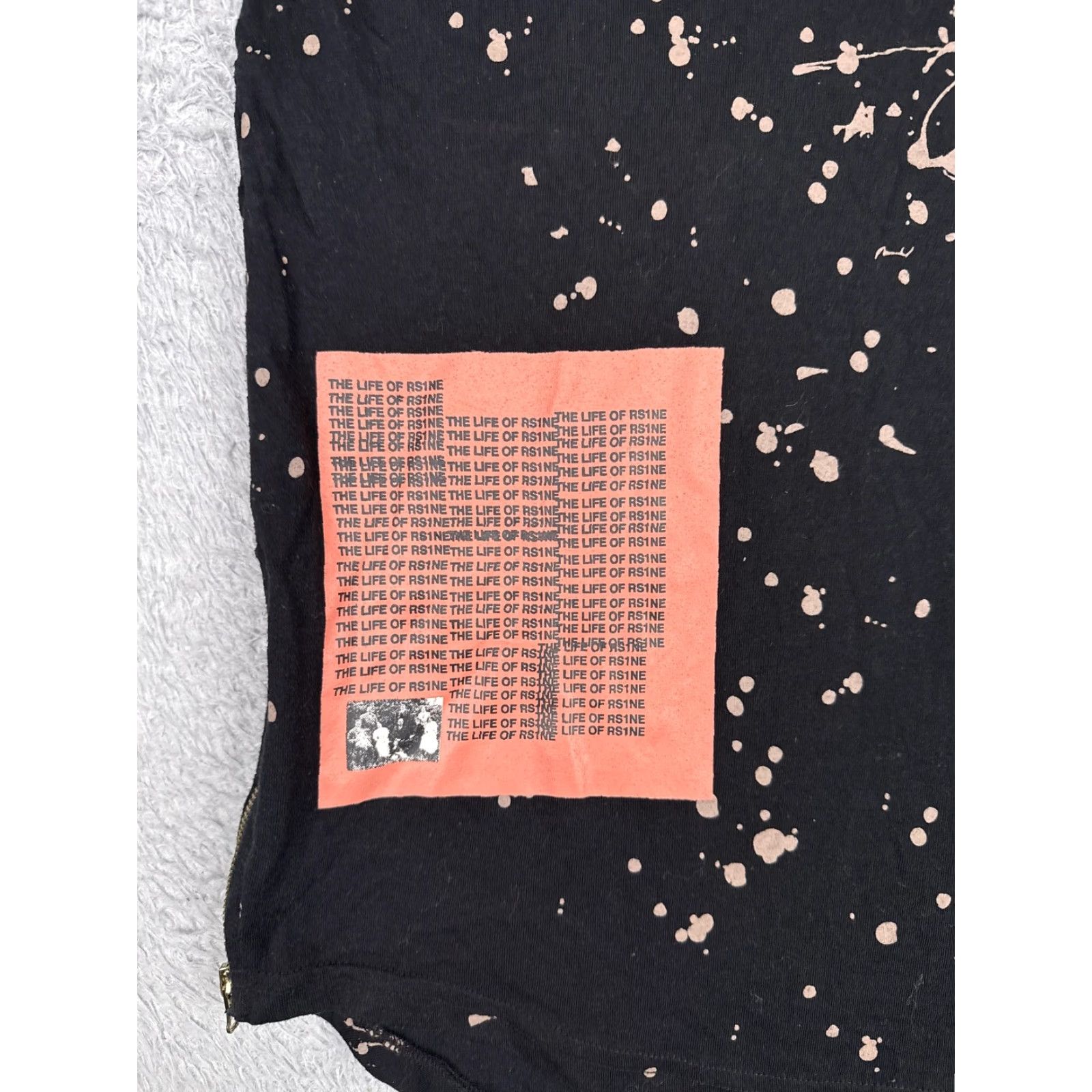 Yeezy Rise As 1ne Shirt Mens Medium Black Paint Splatter Yeezy Graphic Zip Hem Quotes Size US M / EU 48-50 / 2 - 6 Thumbnail