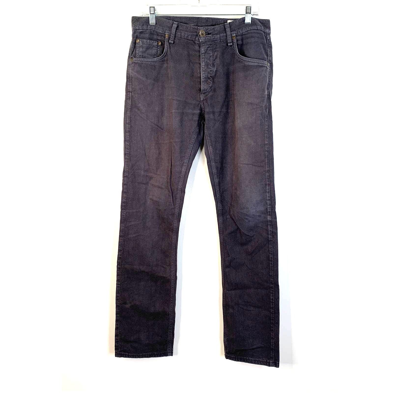Rag & Bone Rag & Bone Jeans Slim Fit Straight Leg Charcoal Gray Denim Size US 31 - 1 Thumbnail