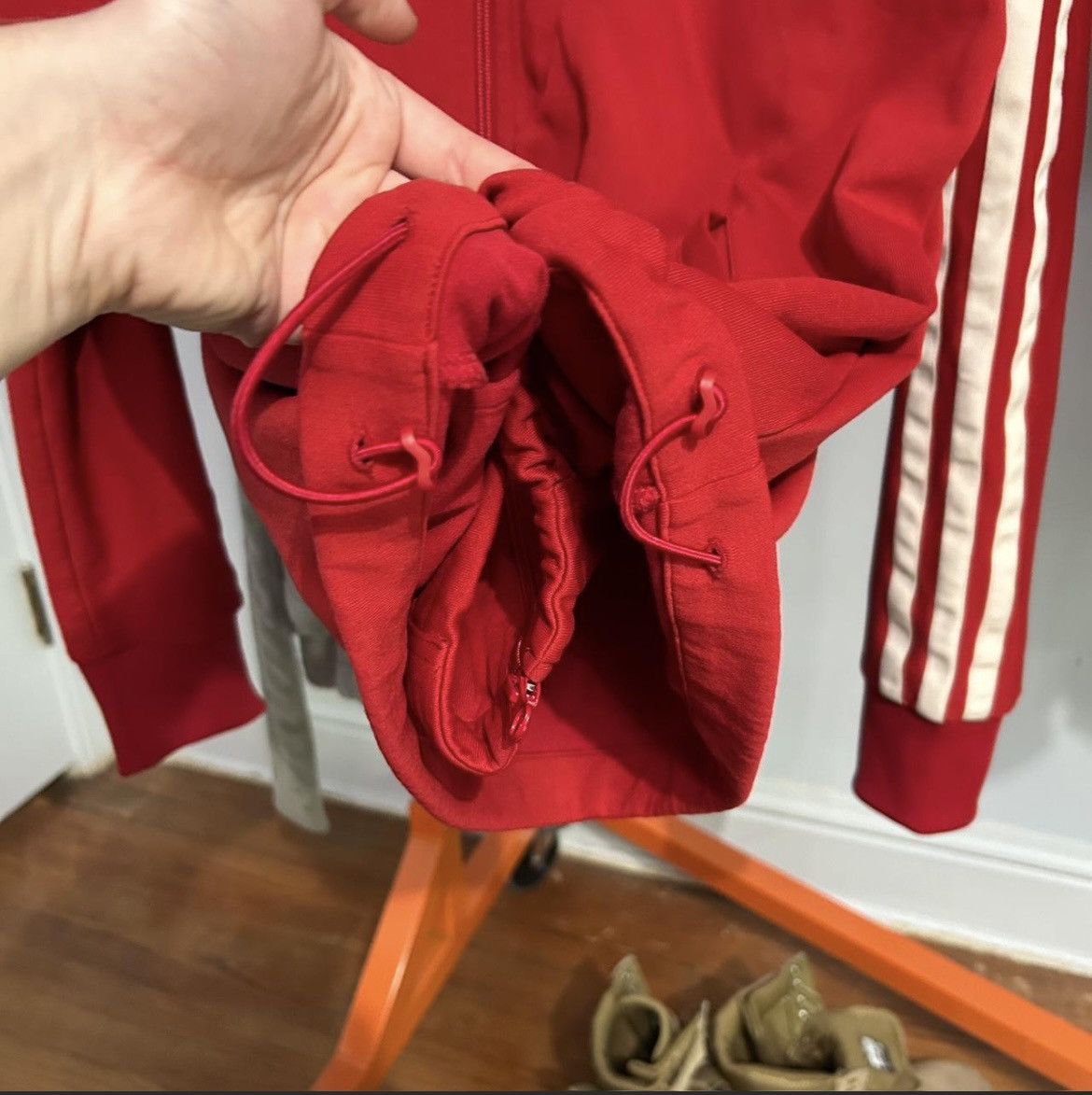 Y-3 Y-3 Red Zip Up Tech Hoodie Size US M / EU 48-50 / 2 - 5 Thumbnail