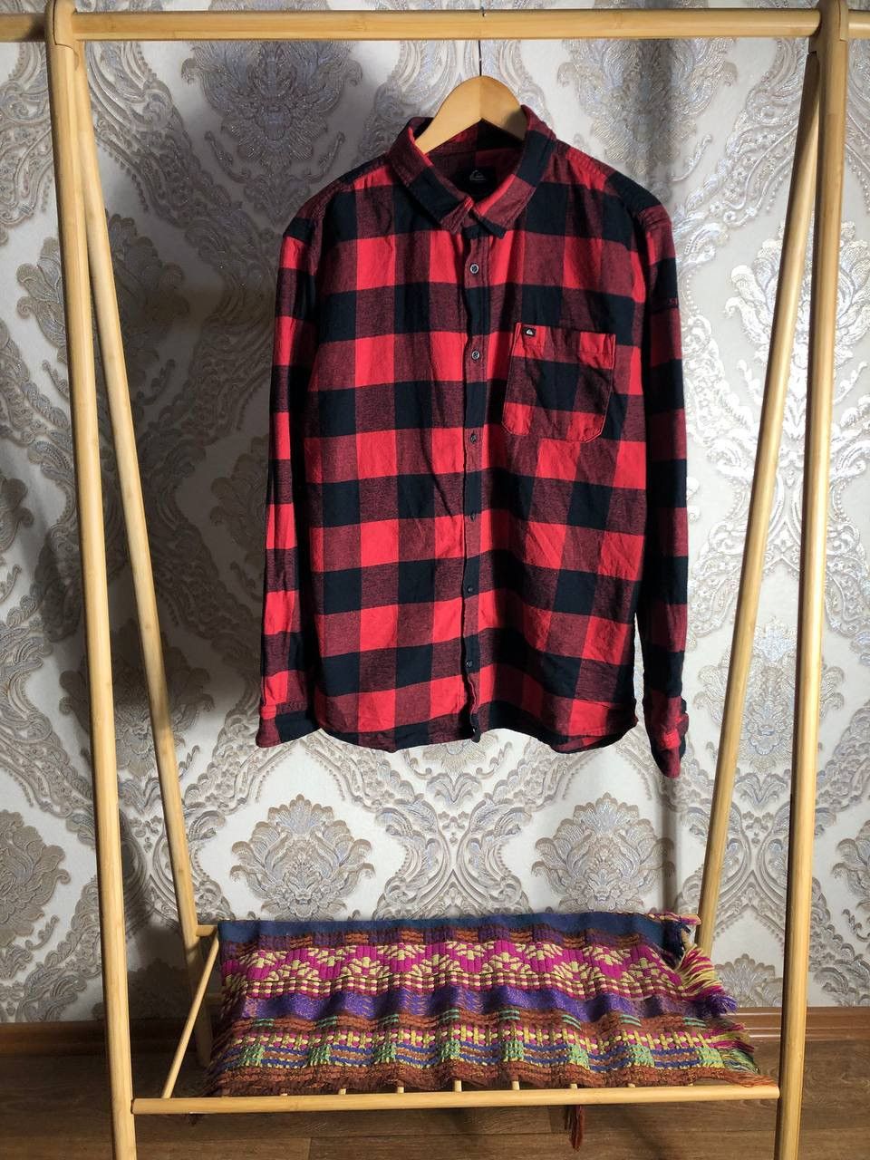 Quiksilver VINTAGE QUIKSILVER FLANNEL DESIGNER SURF SHIRT RETRO Y2K 90s Size US XL / EU 56 / 4 - 1 Thumbnail