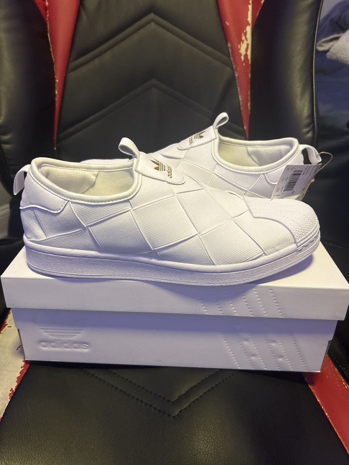 Shoes Slip On Branco Adidas Adidas Superstar Slip-on White