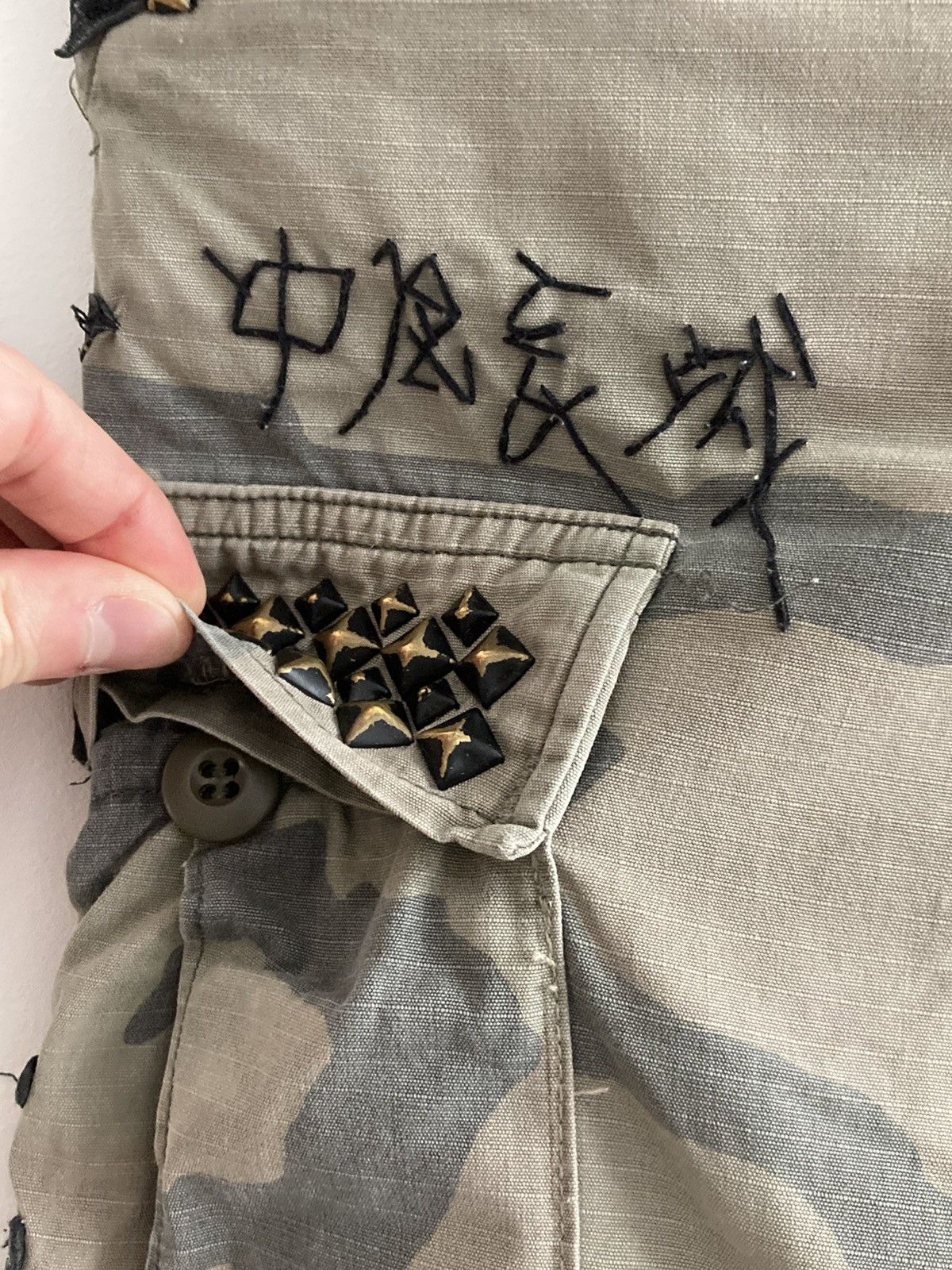 Designer × The Great China Wall × Vintage The Great China Wall - Camo Cargo Pant Size US 30 / EU 46 - 13 Thumbnail