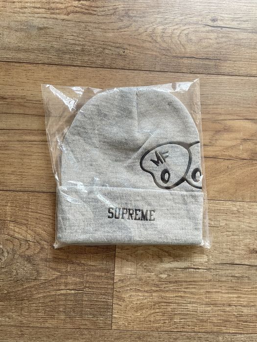 Supreme Supreme MF Doom Beanie Heather Grey FW23 | Grailed