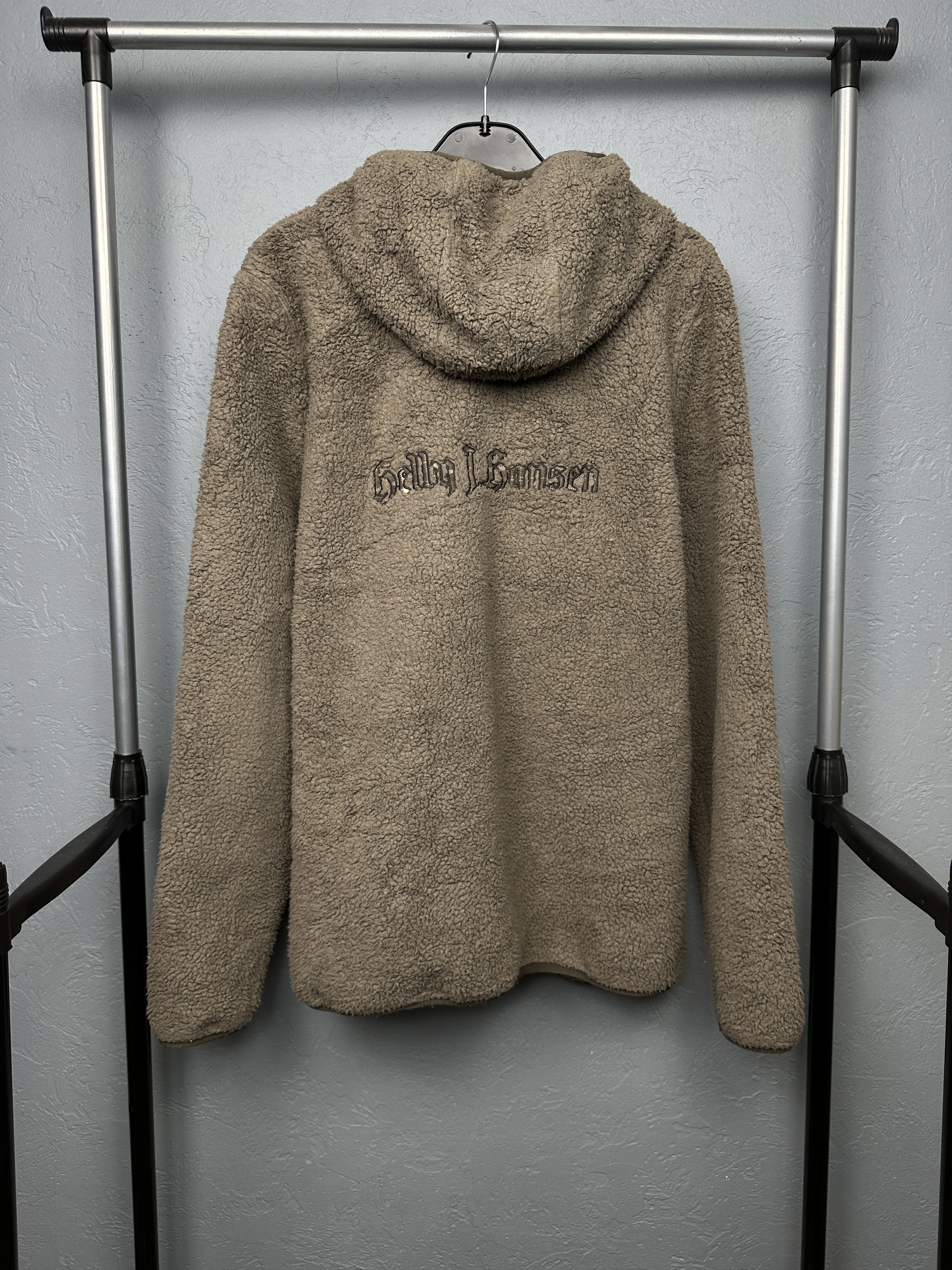 Helly Hansen × Vintage Helly Hansen Vintage Mens Teddy Sherpa Fleece Jacket Hoodie Size US L / EU 52-54 / 3 - 7 Thumbnail
