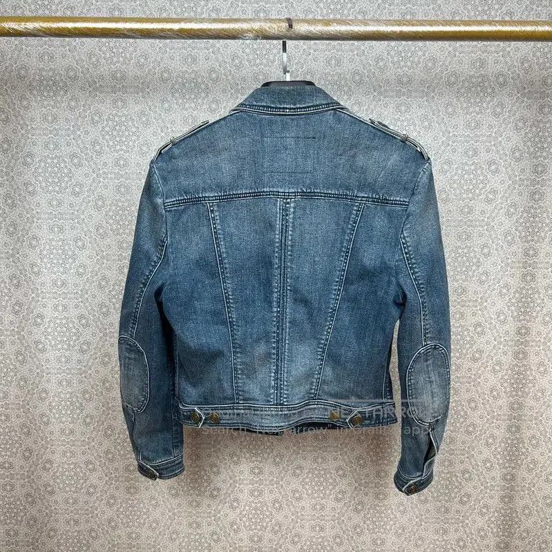 Burberry Burberry Blue Cotton Blend Women's Jacket. Size M / US 6-8 / IT 42-44 - 1 Thumbnail