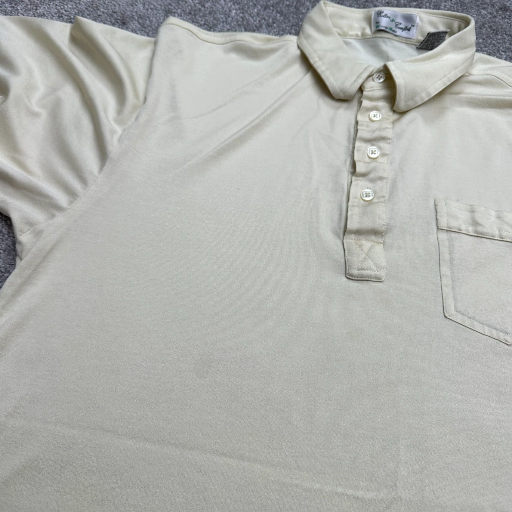 Vintage VINTAGE Winner Mate Cotton & Comfort Polo Shirt Mens L Yellow Casual Top Size US L / EU 52-54 / 3 - 5 Thumbnail