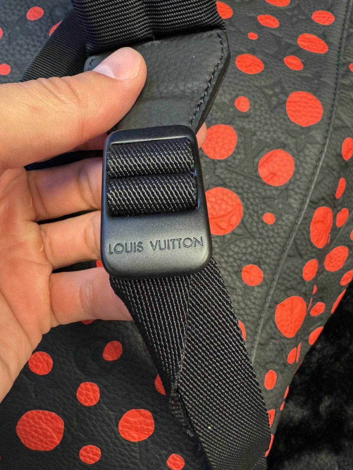 Louis Vuitton Louis Vuitton x Yayoi Kusama Christopher Backpack Black/Red Size ONE SIZE - 7 Thumbnail