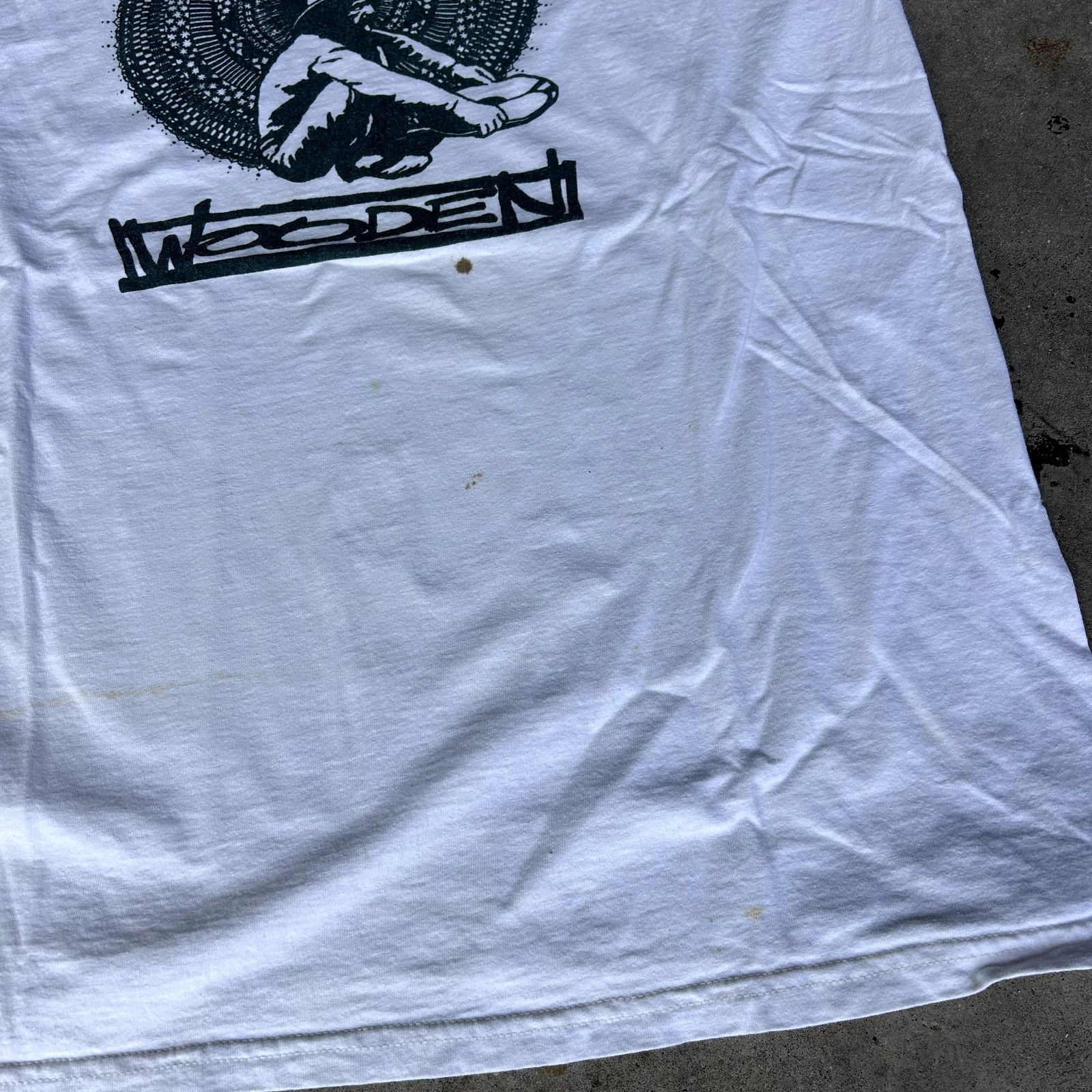 Tultex Vintage 90s Wooden Graphic T-Shirt XL Size US XL / EU 56 / 4 - 3 Thumbnail