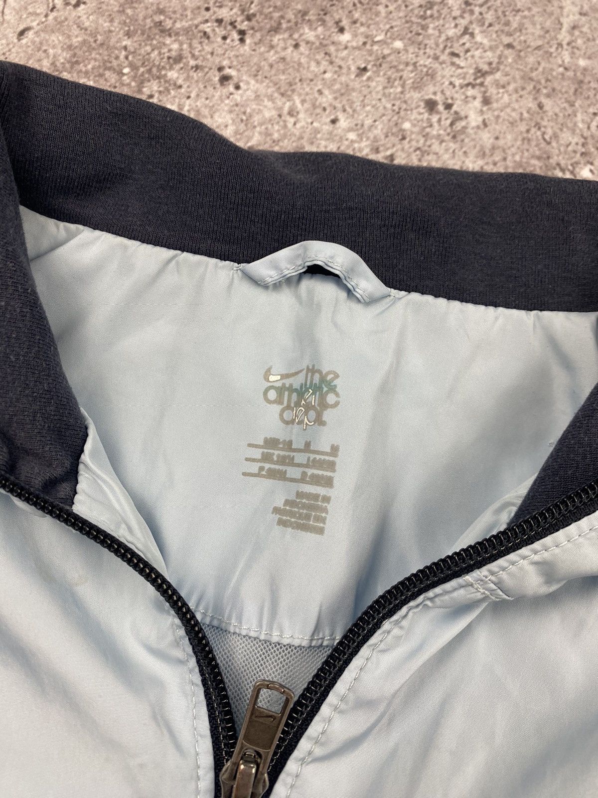 Nike × Vintage 90s Nike Swoosh Vintage Y2K Baby Blue Retro Nylon Jacket Size M / US 6-8 / IT 42-44 - 5 Thumbnail