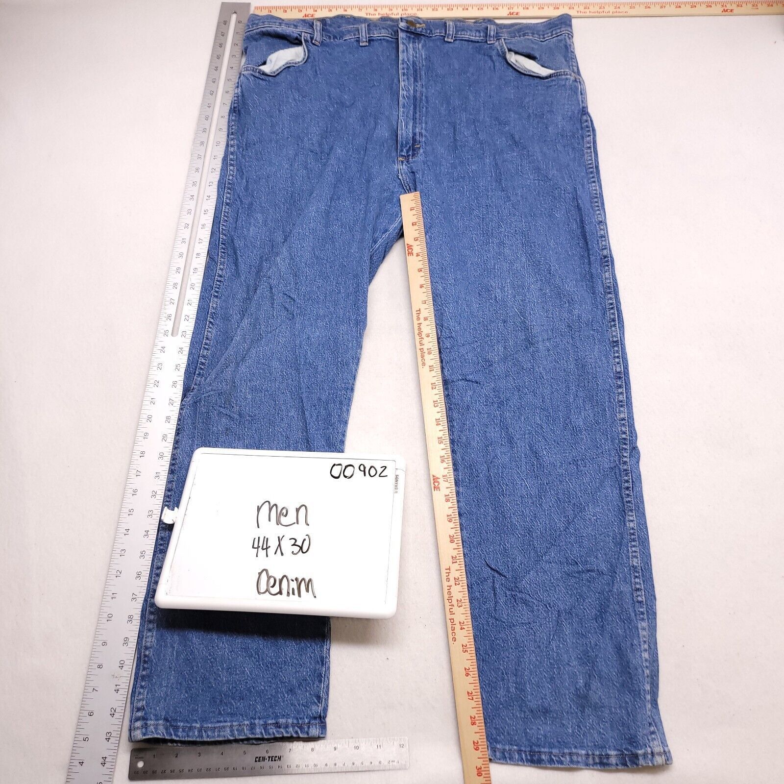 Wrangler Wrangler Casual Button Zip Denim Jeans Mens Size 44x30 Blue Size US 44 / EU 60 - 4 Thumbnail