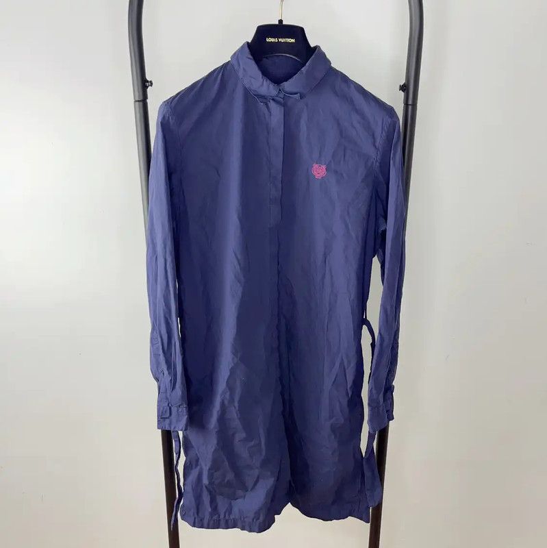 Kenzo KENZO Women's Navy Blue Cotton Shirt 0089 Size M / US 6-8 / IT 42-44 - 1 Thumbnail