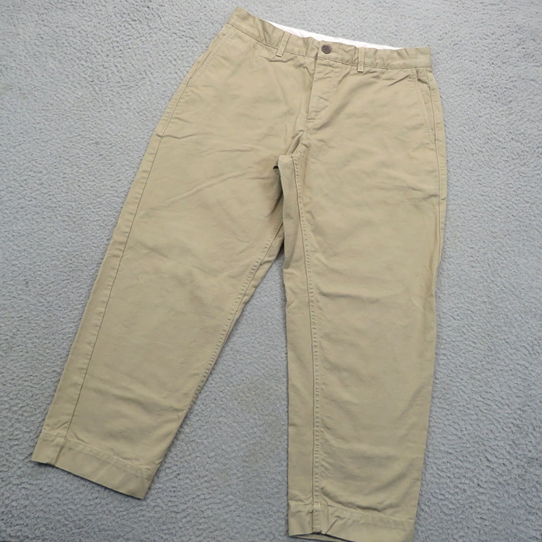 Vintage Maison Kitsuné Pants Mens 30 Baggy Khaki Cropped Tapered Ankle Trousers Twill Pants Size US 30 / EU 46 - 6 Thumbnail