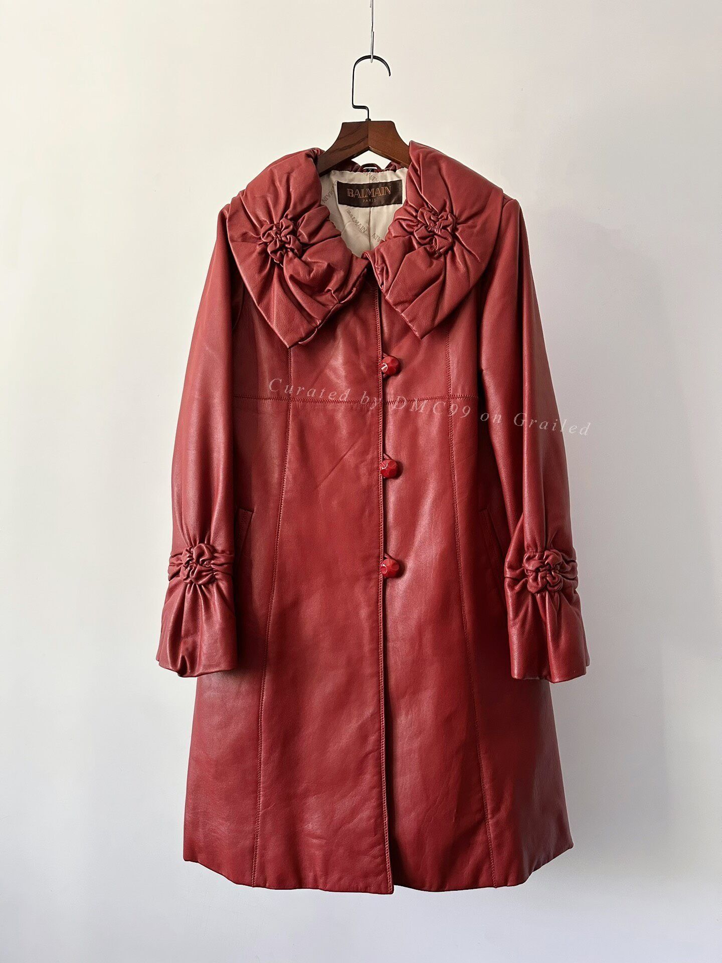Balmain Balmain Vintage Lambskin Mid-Length Coat Size M / US 6-8 / IT 42-44 - 1 Thumbnail