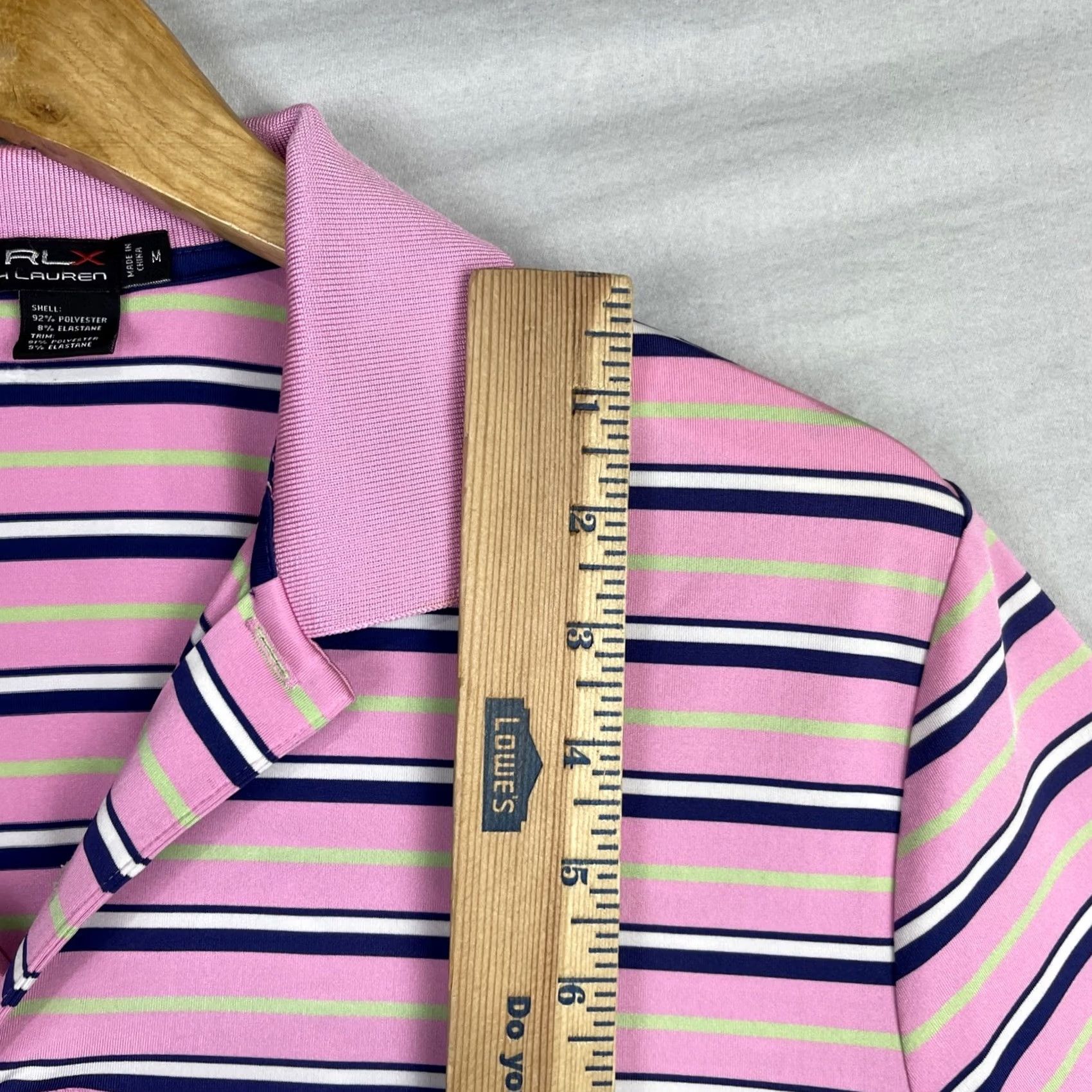 RLX Ralph Lauren RLX Ralph Lauren Shirt Mens Medium Polo Sherwood Country Club Stripes Pink Golf Boy? Size US M / EU 48-50 / 2 - 7 Thumbnail