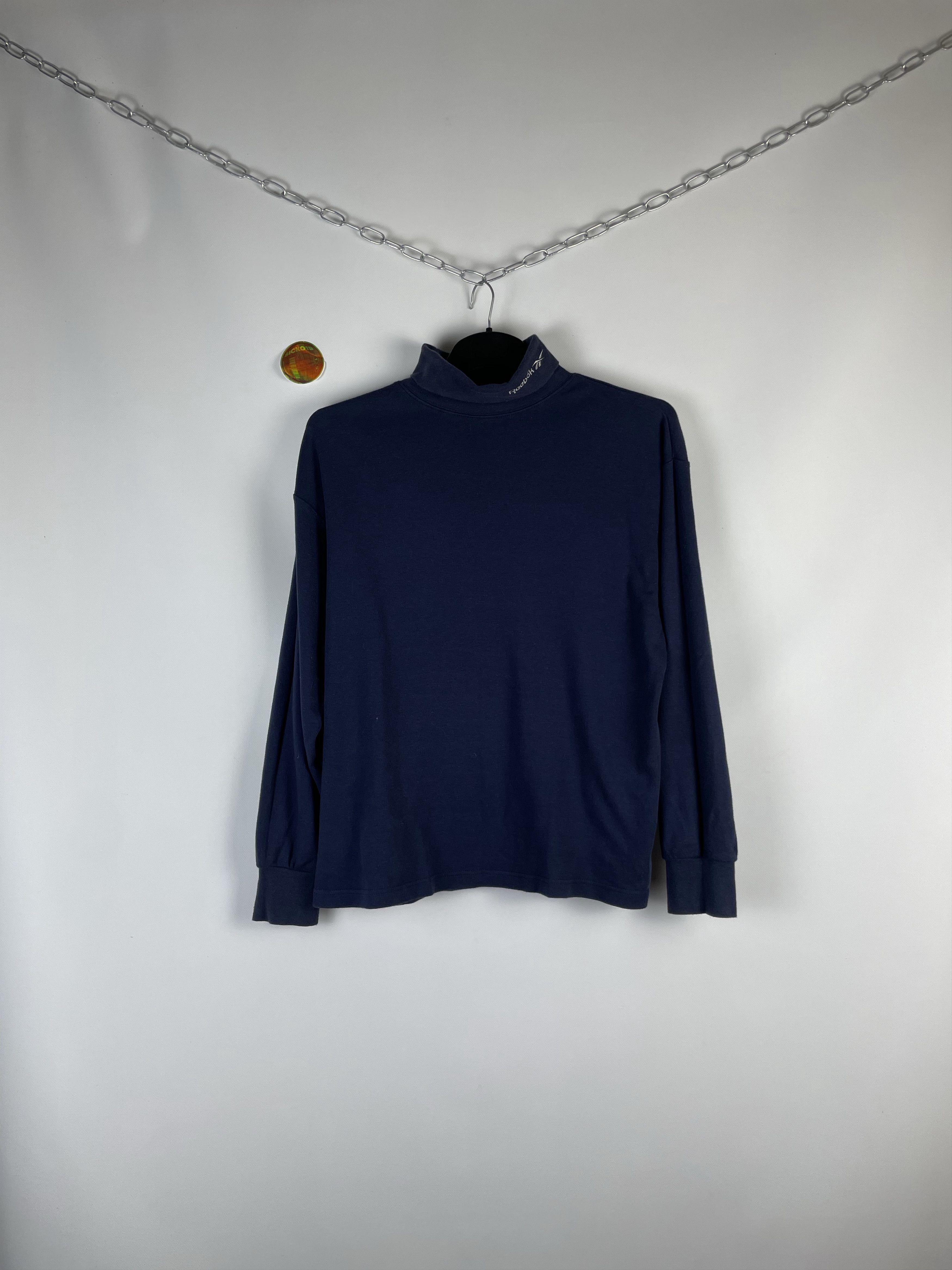 Reebok Reebok Vintage Navy Blue Golf Sleeve Longsleeve T-Shirt Size US M / EU 48-50 / 2 - 1 Thumbnail