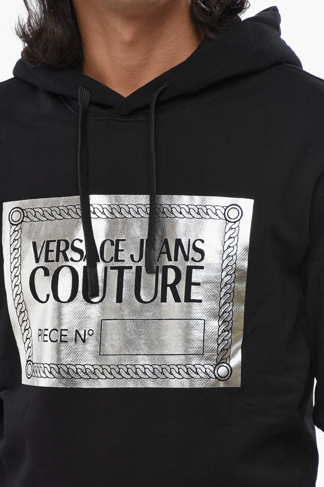 Versace og1mm0426 Cotton Fleece Hoodie in Black Size US XS / EU 42 / 0 - 3 Thumbnail