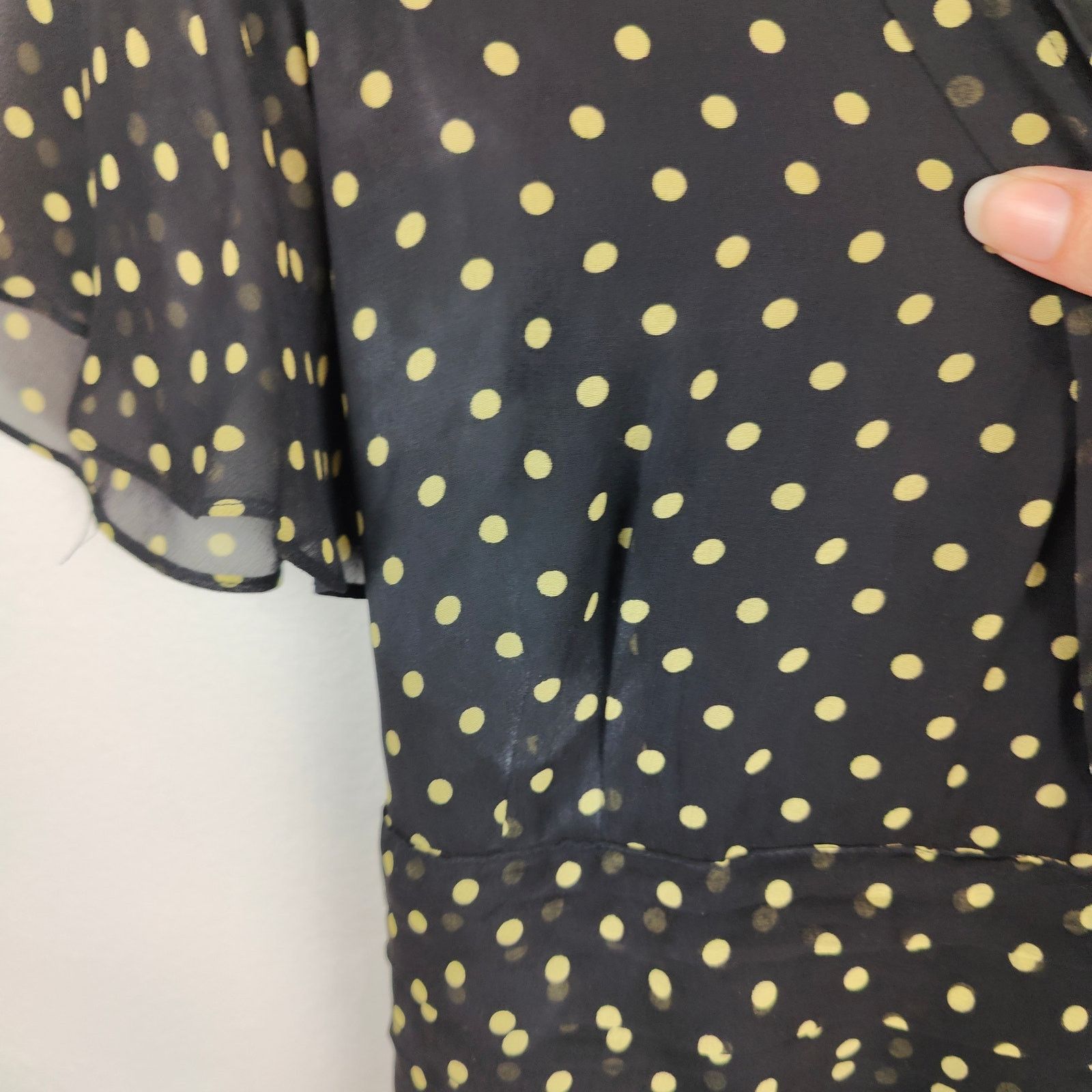 Adrianna Papell Vintage Adrianna Papell Silk Midi Dress Womens 16 Black Size XXL / US 16-18 / IT 52-54 - 4 Thumbnail