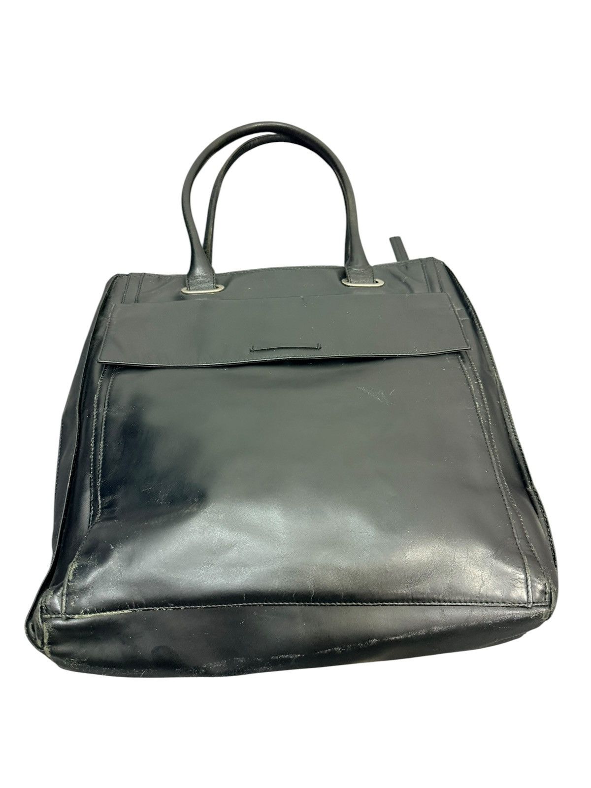 Jean Paul Gaultier Full Leather JPG Tote Bag prada julius dior homme lgb 1🟩4 Size ONE SIZE - 12 Thumbnail