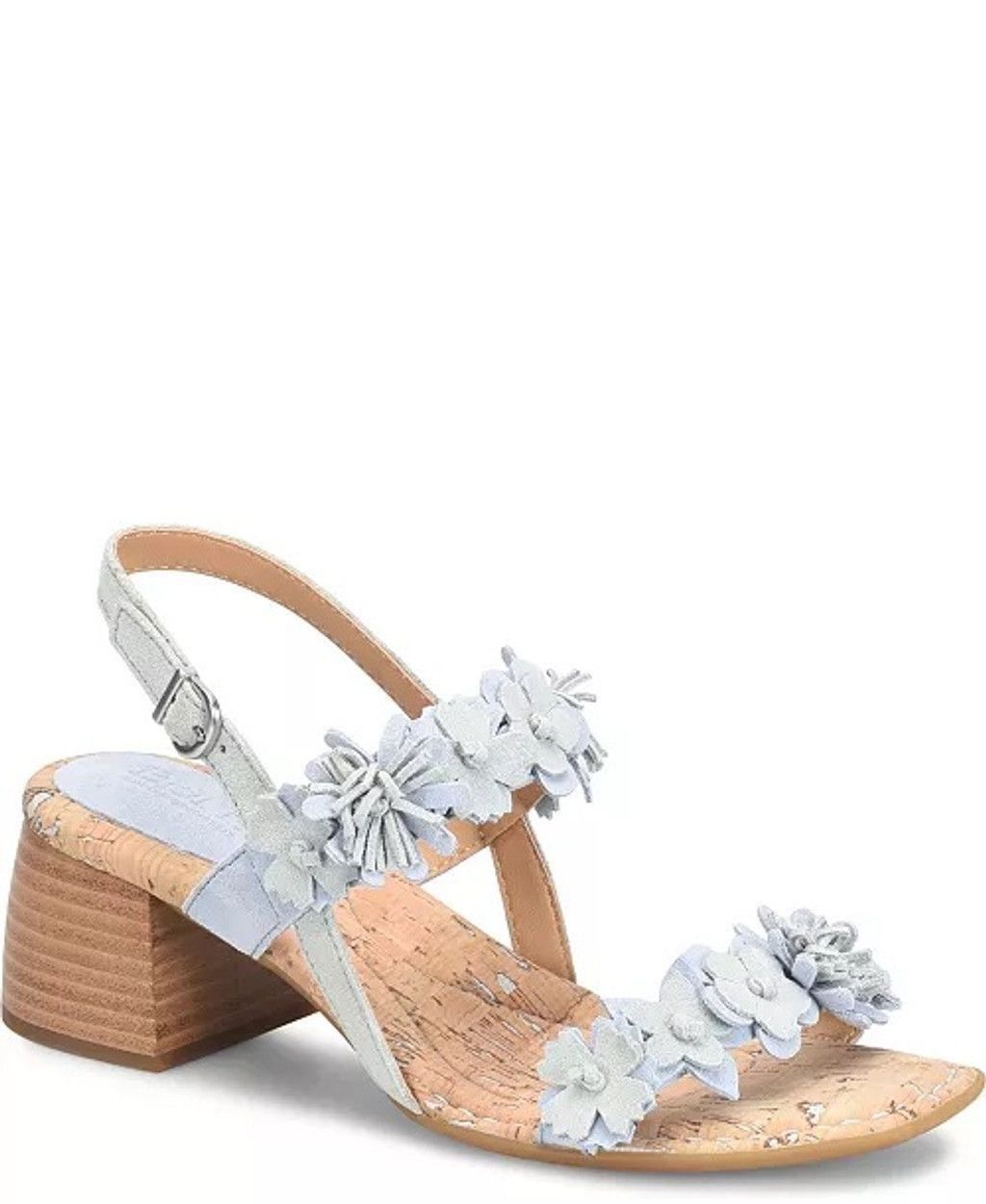 Born Born Women's Light Blue Floral Sandals Size 8 Size US 8 / IT 38 - 1 Thumbnail