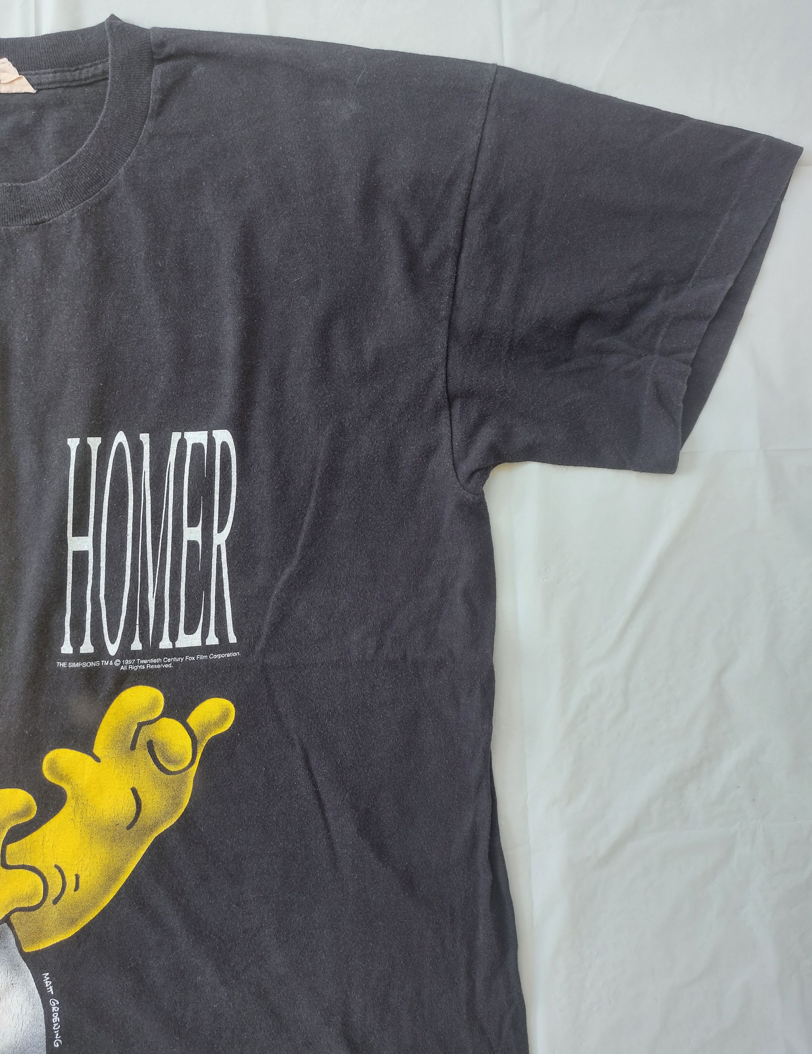 The Simpsons Vtg 1997 HOMER THE SIMPSON by MATT GROENING tee Size US XL / EU 56 / 4 - 3 Thumbnail