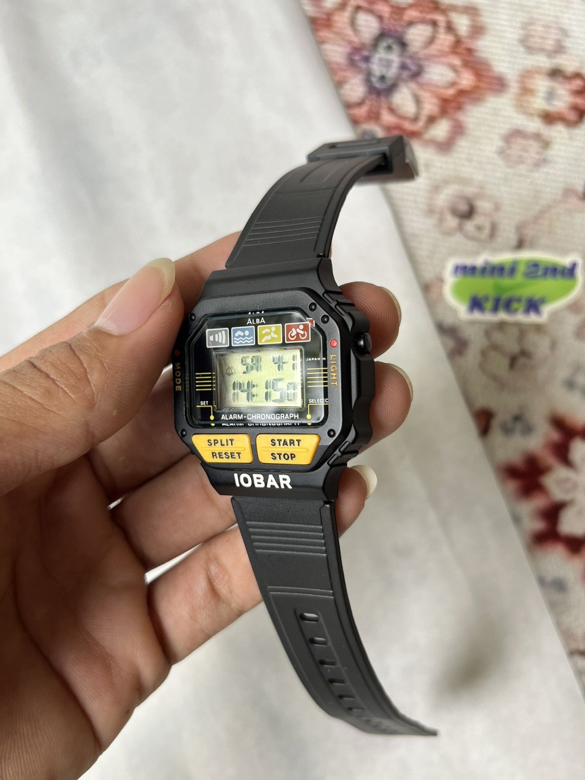ALBA Rare Vintage ALBA W329-4000 SPORT 10 Digital Watch Size ONE SIZE - 5 Thumbnail
