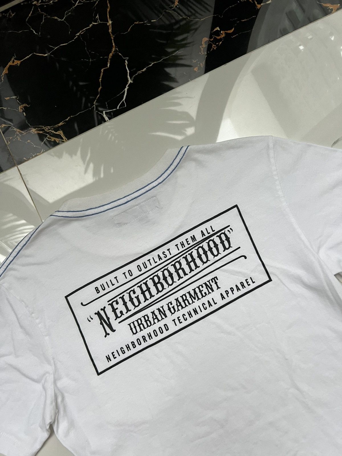 Neighborhood × Vintage 90’s NEIGHBORHOOD RARE RETRO Y2K BIG DOUBLE SIDE LOGO TEE Size US S / EU 44-46 / 1 - 7 Thumbnail