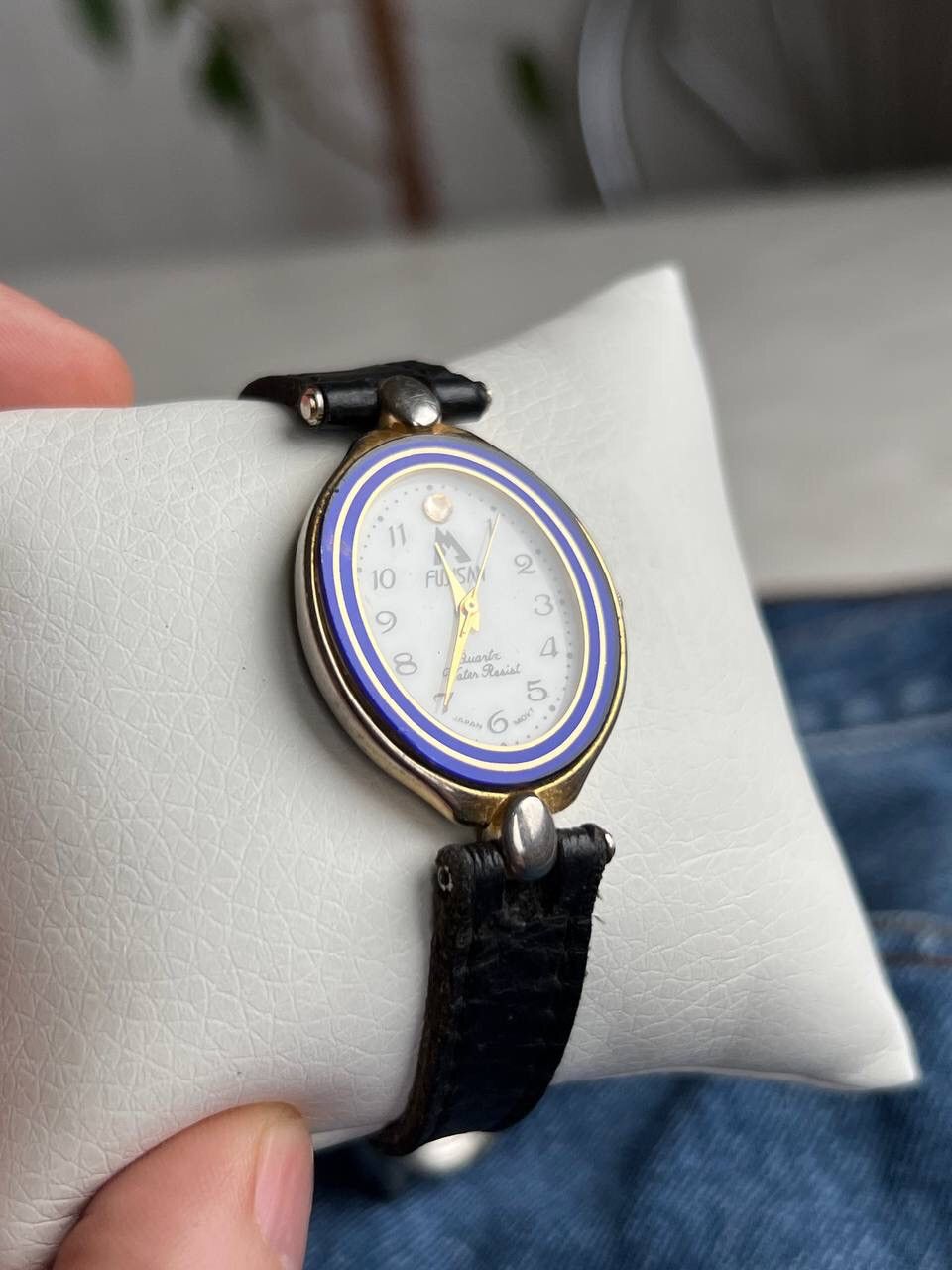 Vintage Futuristic Vintage Japanese Style Bracelet Leather Watch 90s Size ONE SIZE - 6 Thumbnail